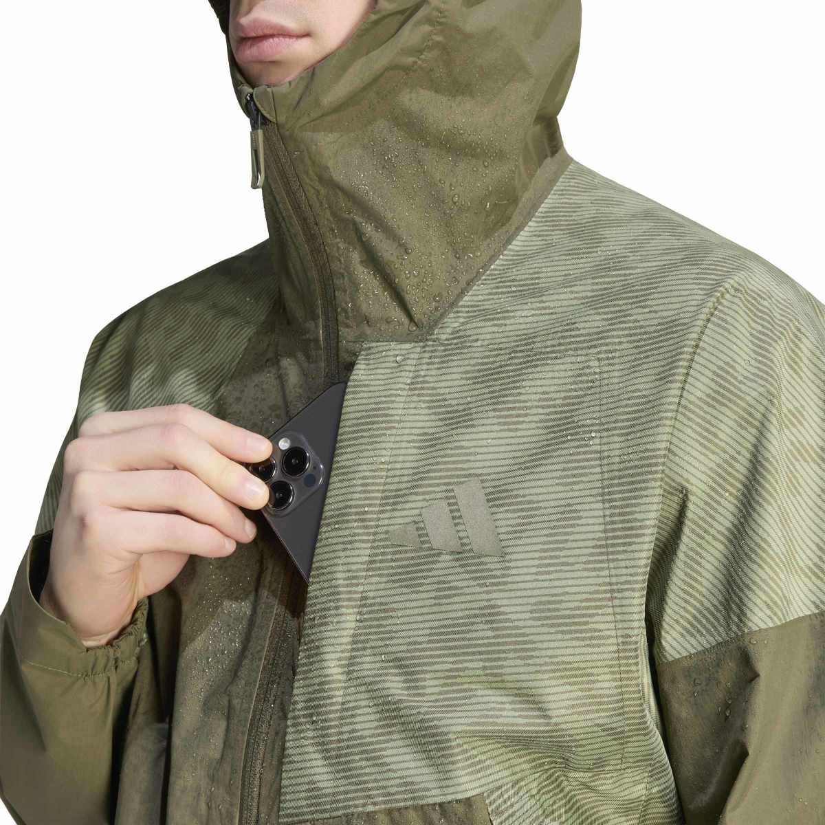 Men's Xperior 2.5L Hybrid Waterproof Jacket - Green - Image 4