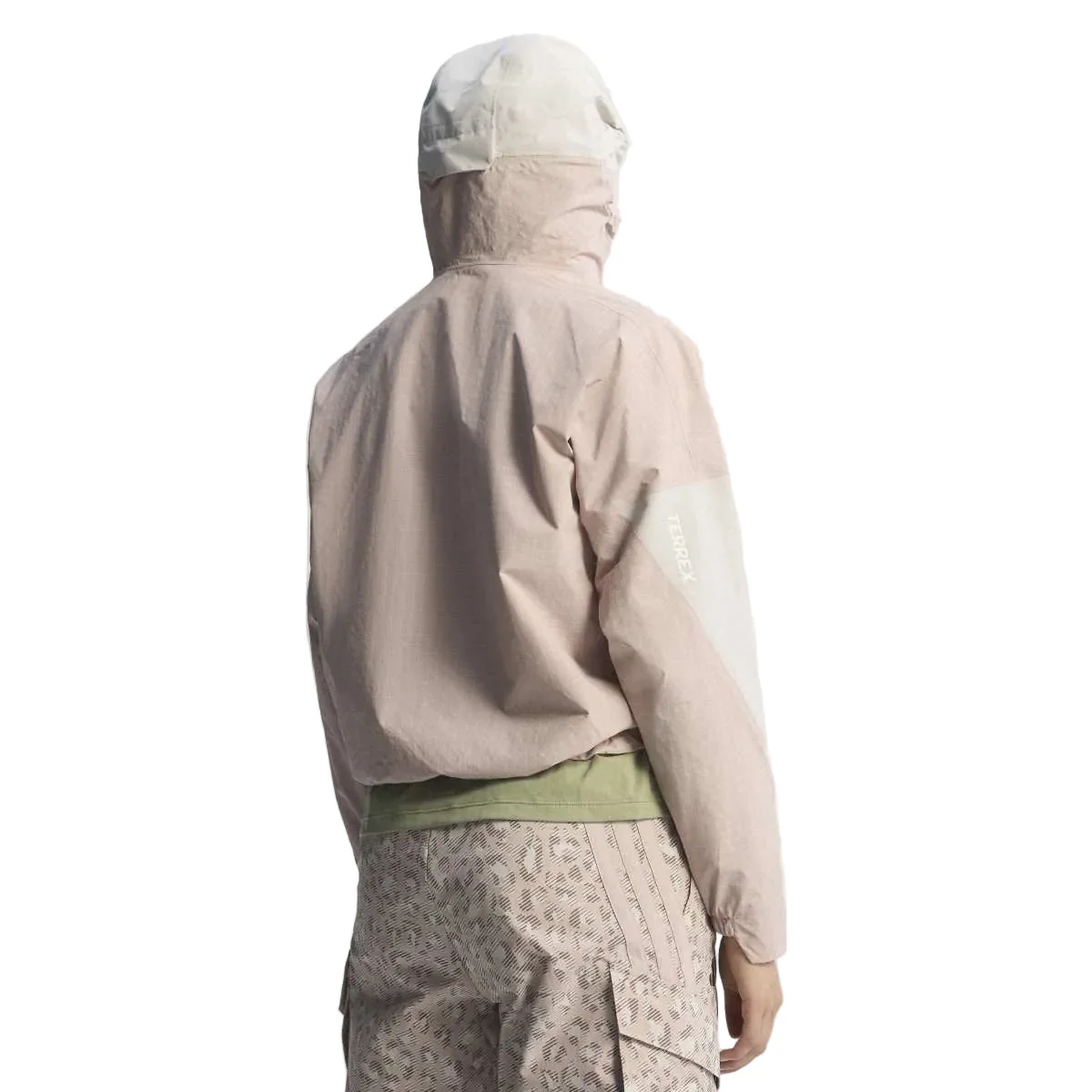 Women's Xploric 2L Rain Jacket - Beige / Pink - Image 5