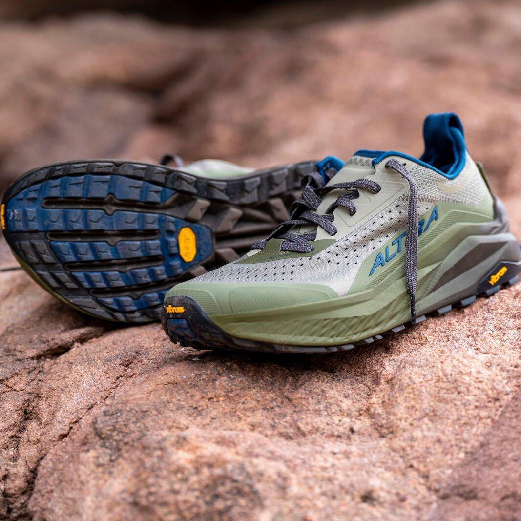 Men's Olympus 6 Trail Running Shoes - Green - Image 5