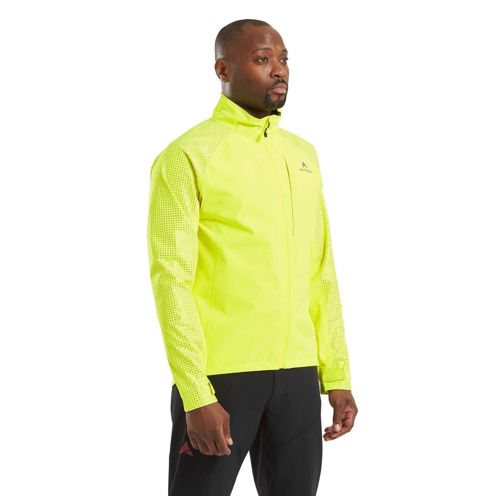 Men's Night Vision Storm Waterproof Jacket - Yellow / Hi Vis - Image 3