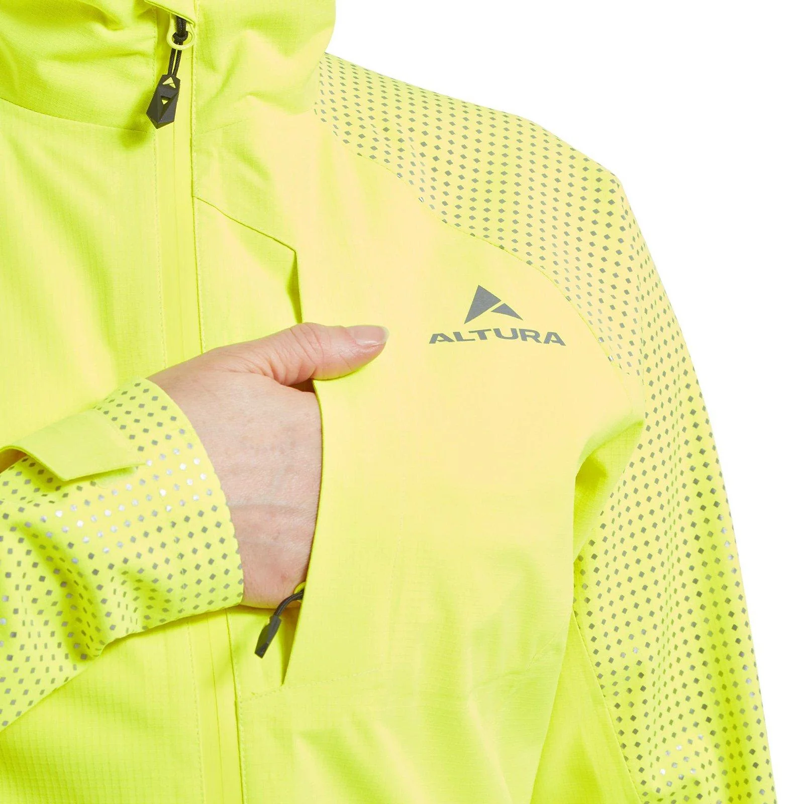 Women's Night Vision Storm Waterproof Jacket - Yellow / Hi Vis - Image 5