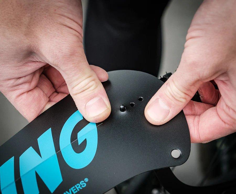 Win Wing 2 Gravel Rear Mudguard - Black - Image 4