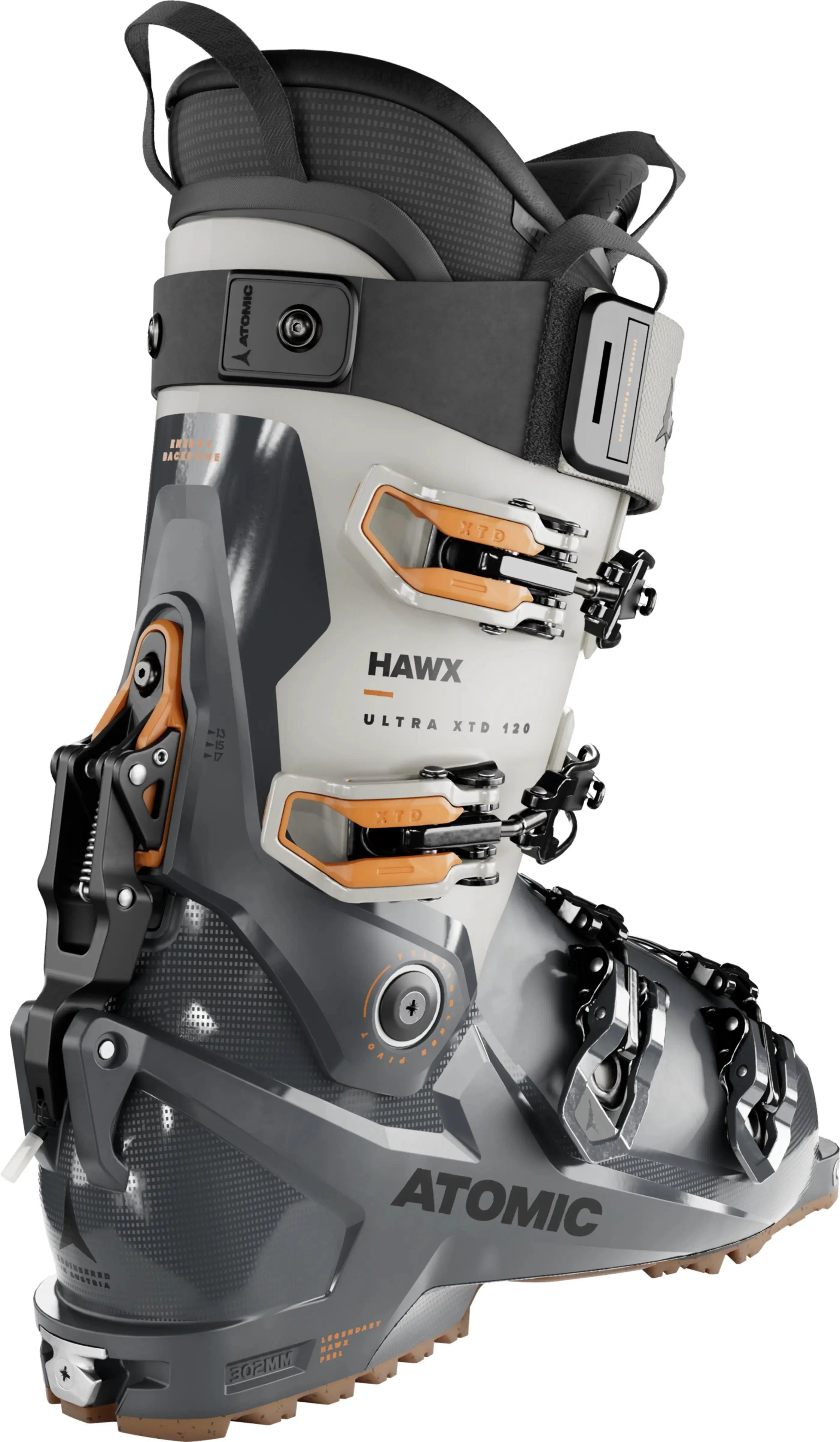 Men's Hawx Ultra XTD 120 GW Crossover Ski Touring Boot -  Gray/Orange - Image 2