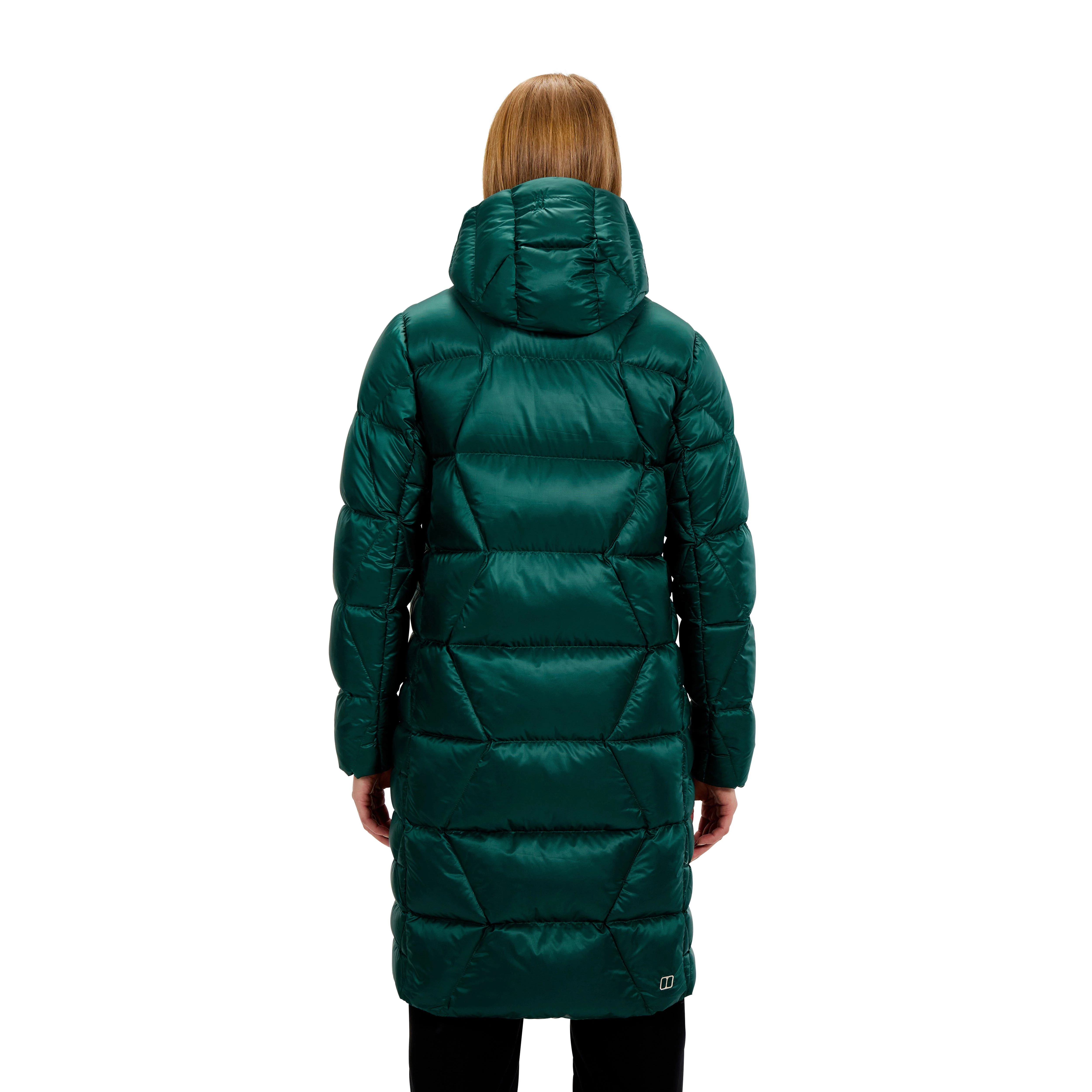 Women's Explorer Long Down Jacket - Green - Image 4