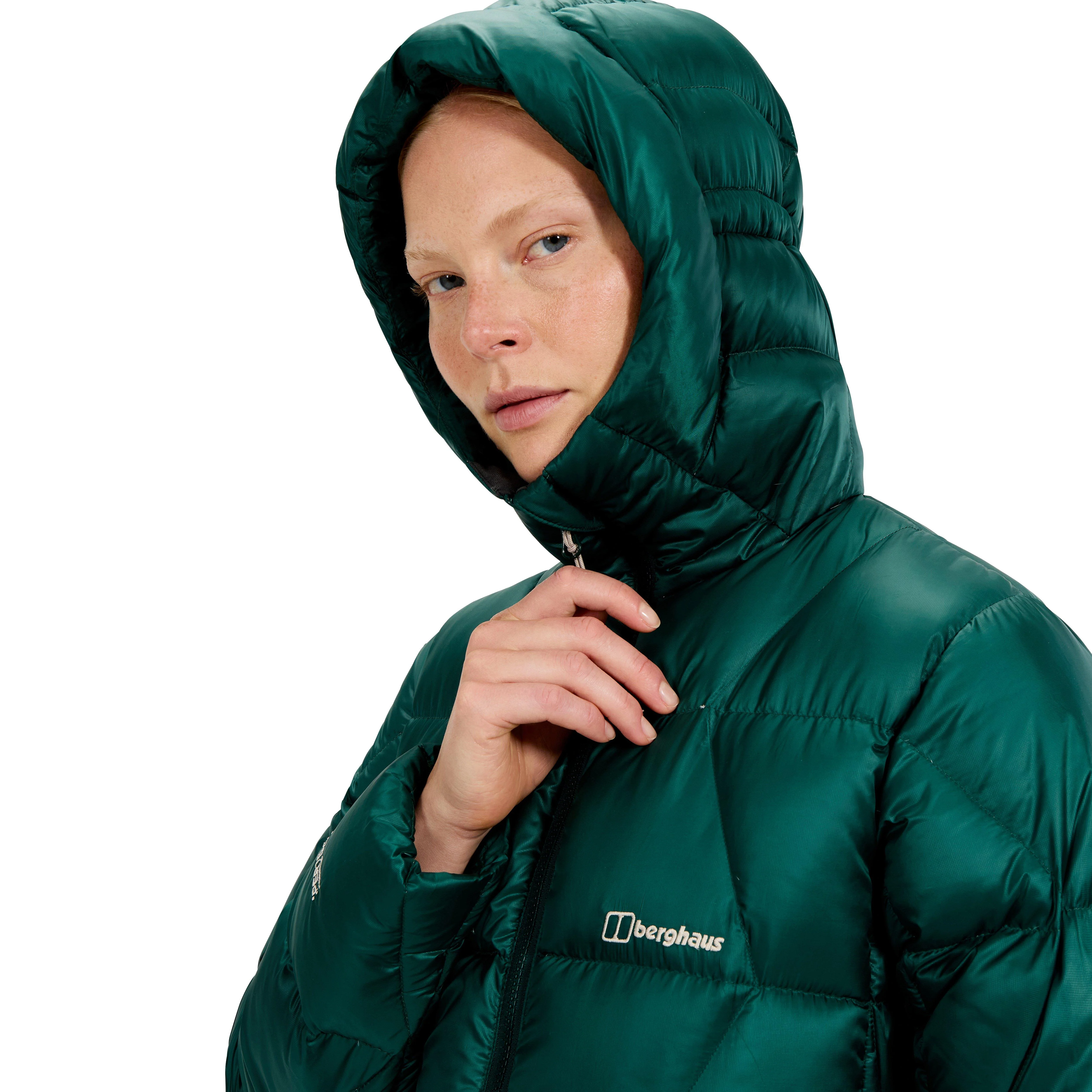 Women's Explorer Long Down Jacket - Green - Image 5