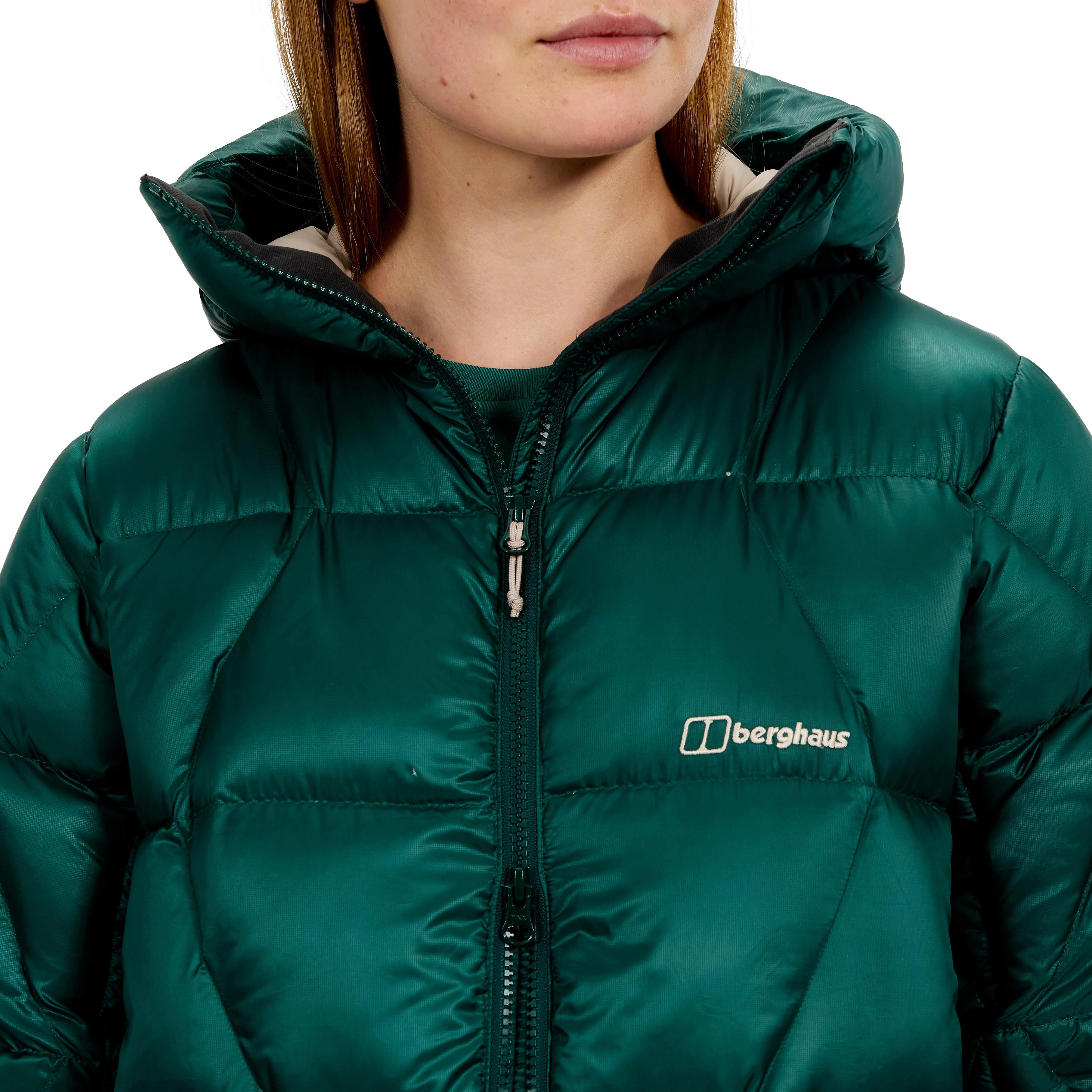 Women's Explorer Long Down Jacket - Green - Image 6