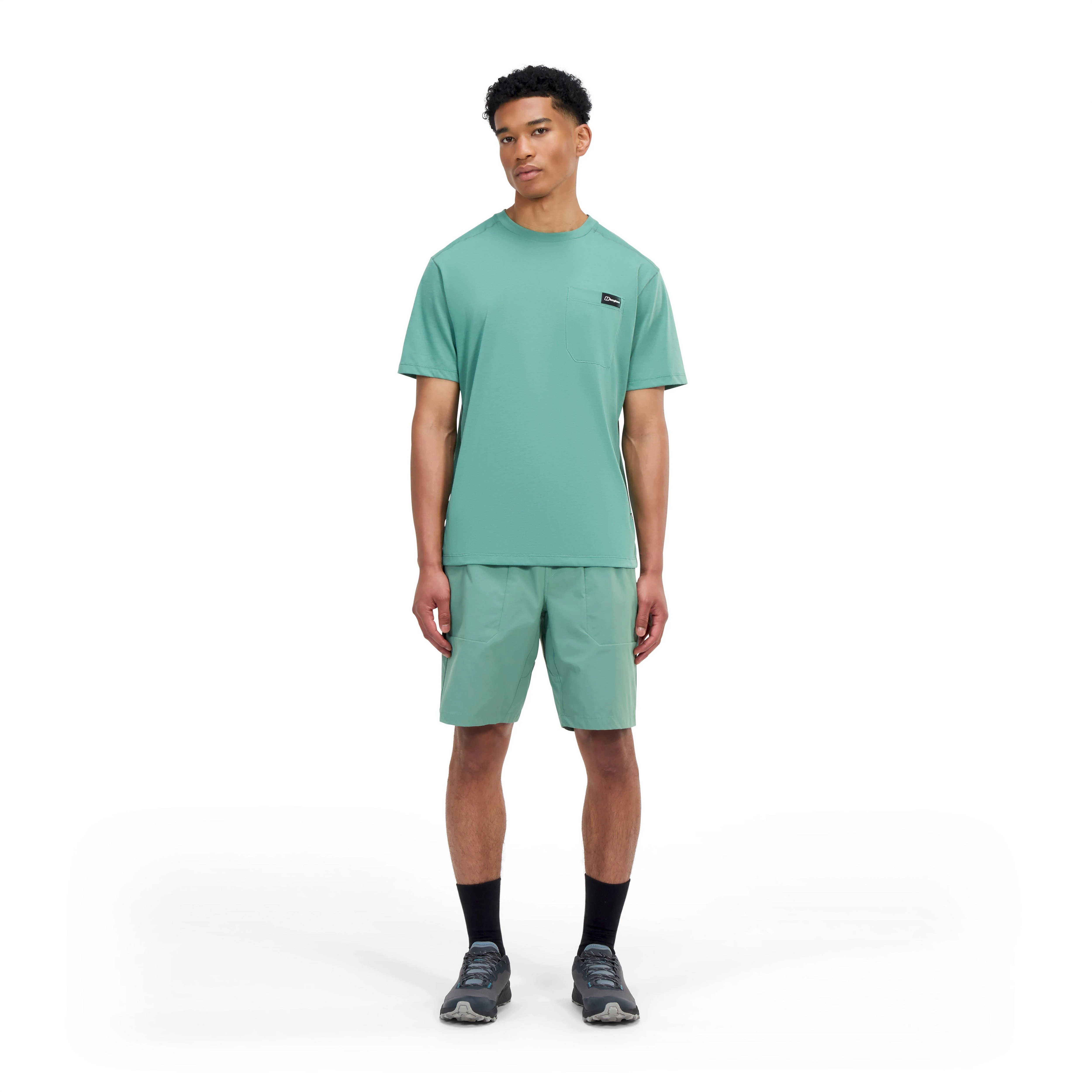 Men's Relaxed Short-Sleeve Tech T-Shirt - Green - Image 6