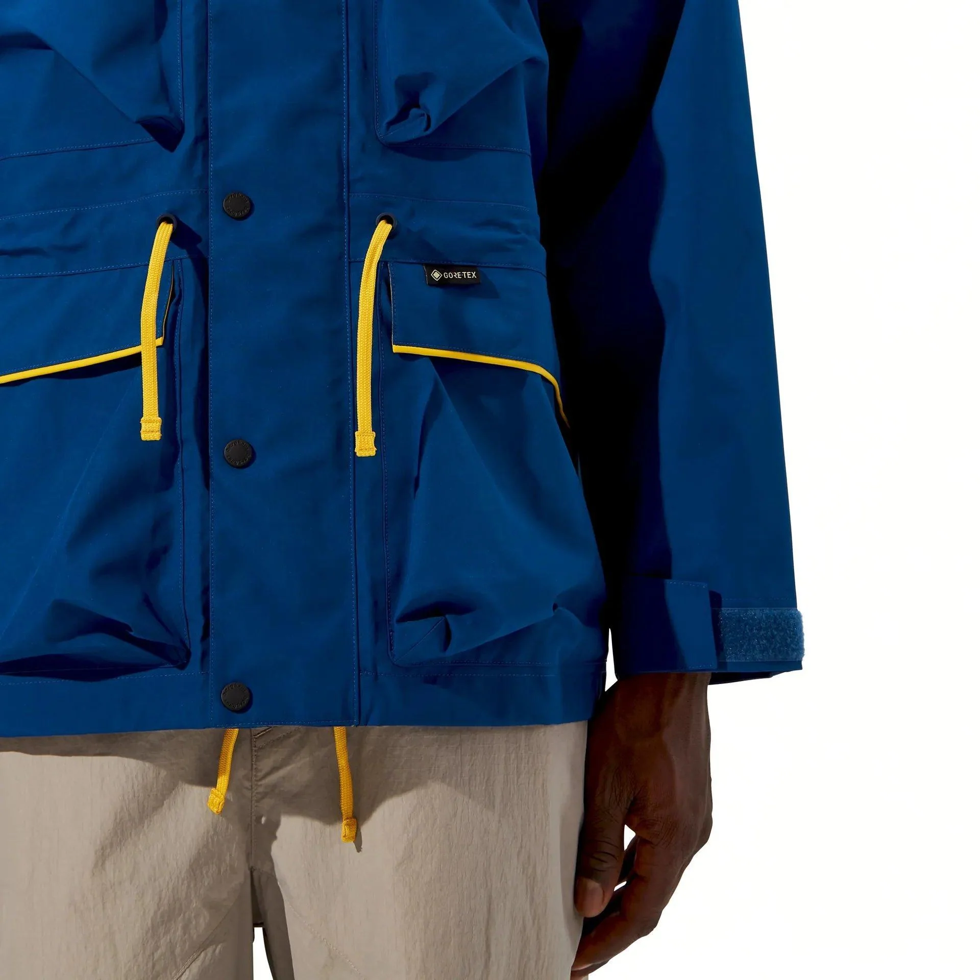 Unisex Trango Gore-tex Waterproof Jacket - Blue / Red - Image 9