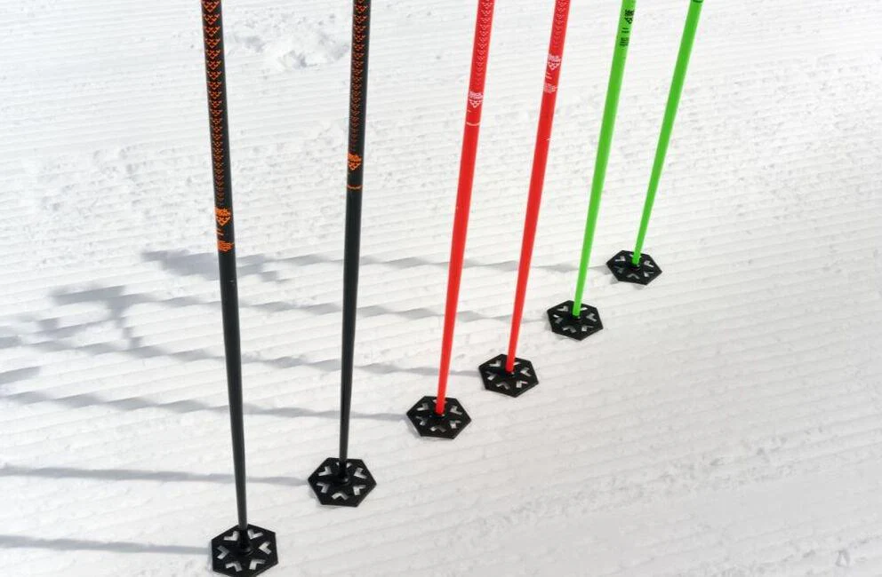 Meta Ski Poles - Black/Orange - Image 5