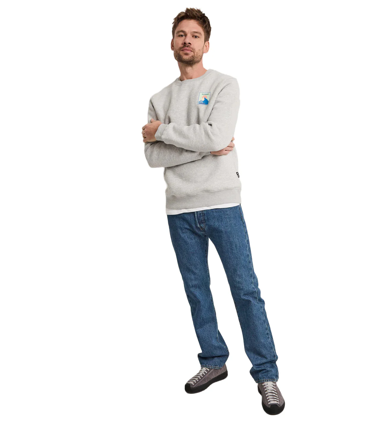 Men's Massif Crew Top - Grey - Image 4