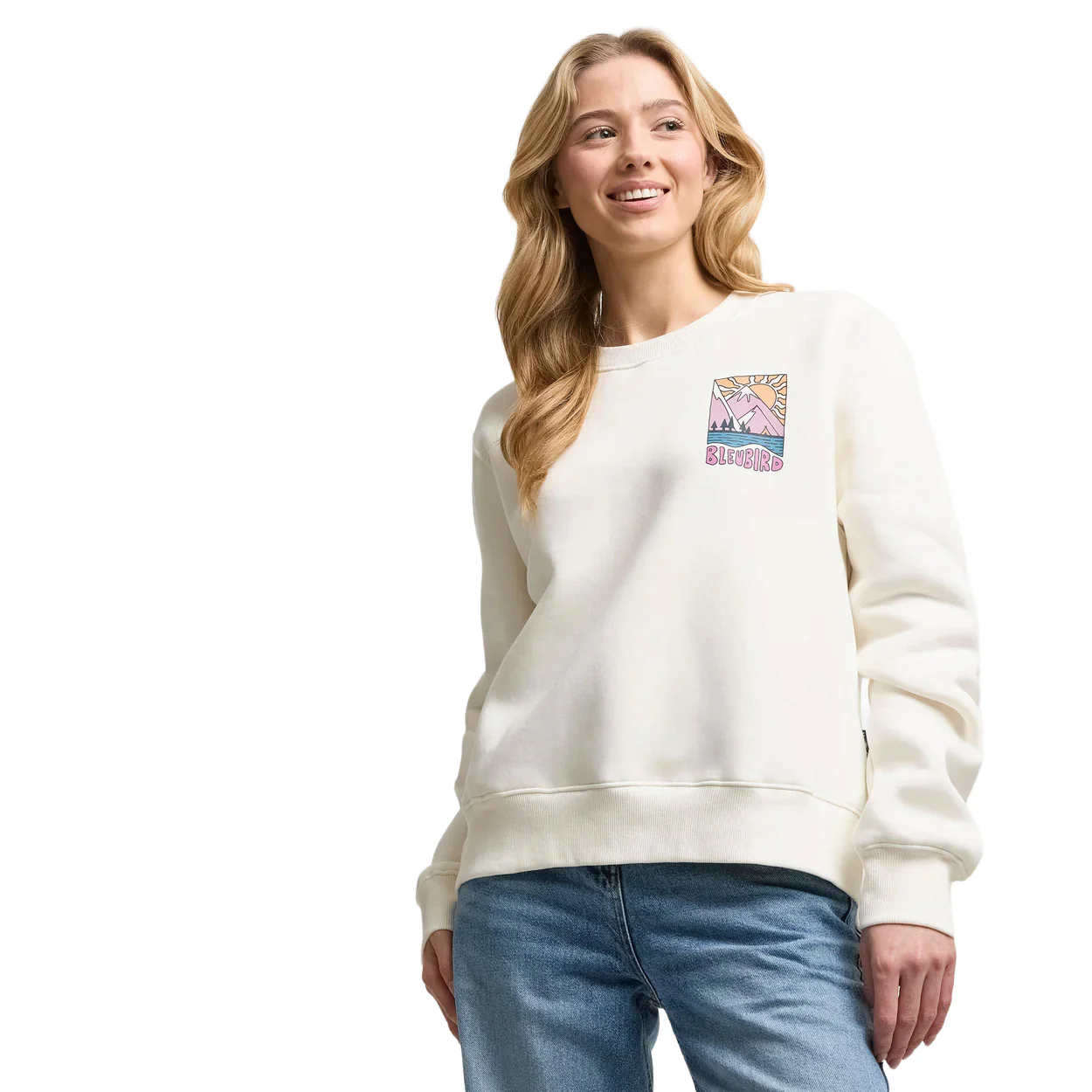 Women's Solace Cropped Crew Top - White - Image 2