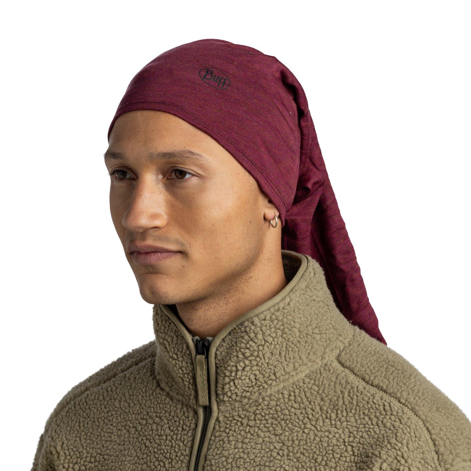 Unisex Midweight Merino Buff - Red - Image 3