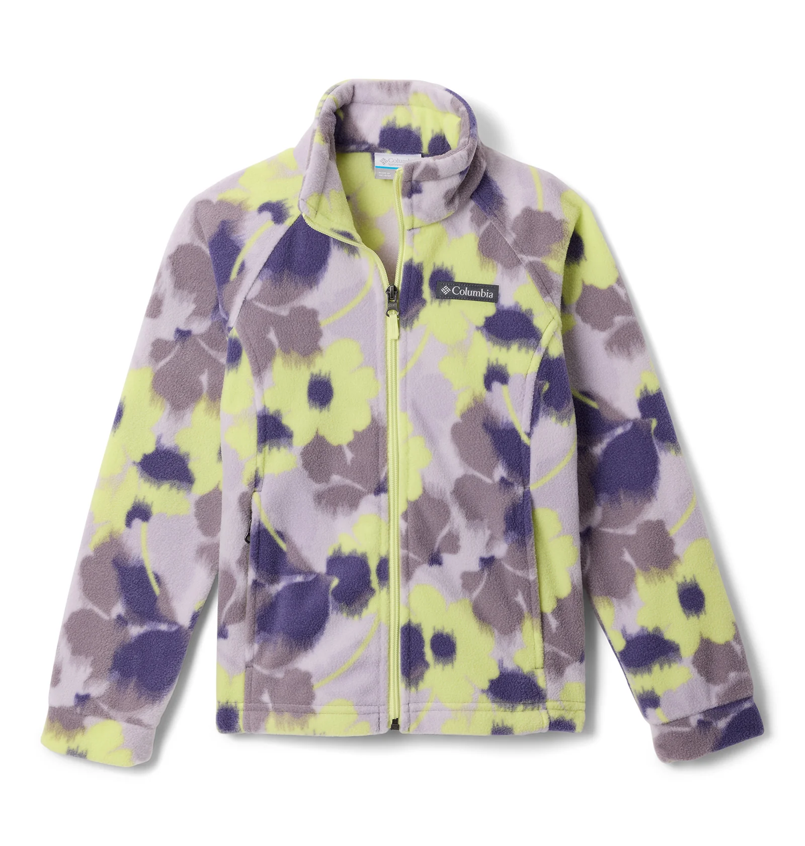 Kids' Benton Springs II Printed Full Zip Fleece - Purple