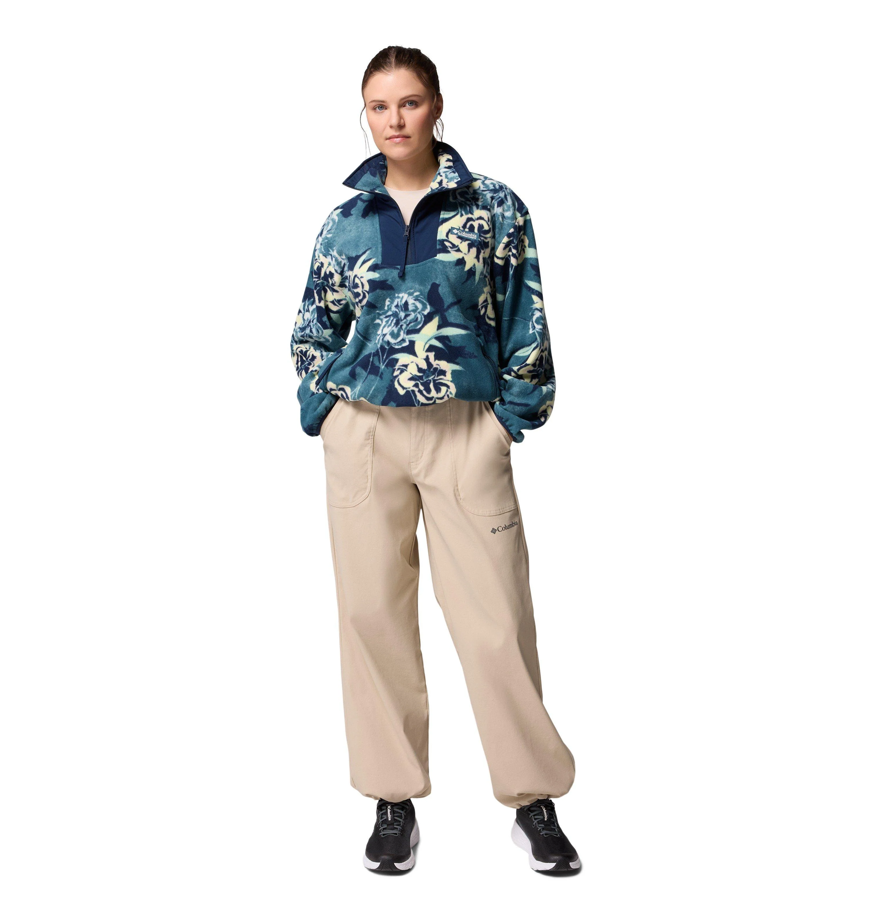 Women's Sequoia Grove Printed 1/2 Zip Fleece - Blue - Image 6