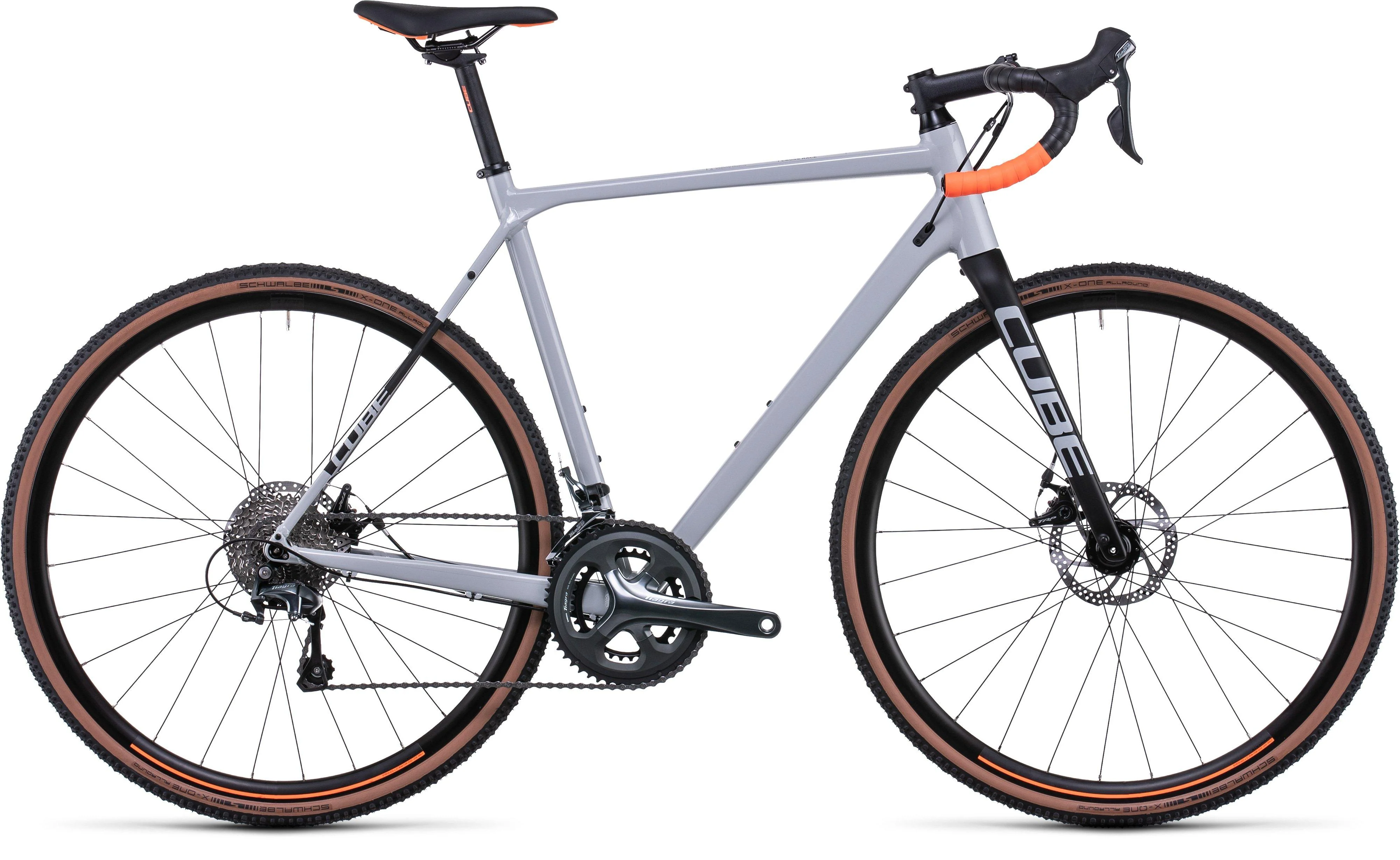 Cross Race Cyclocross Bike - 2022 - Grey/Orange
