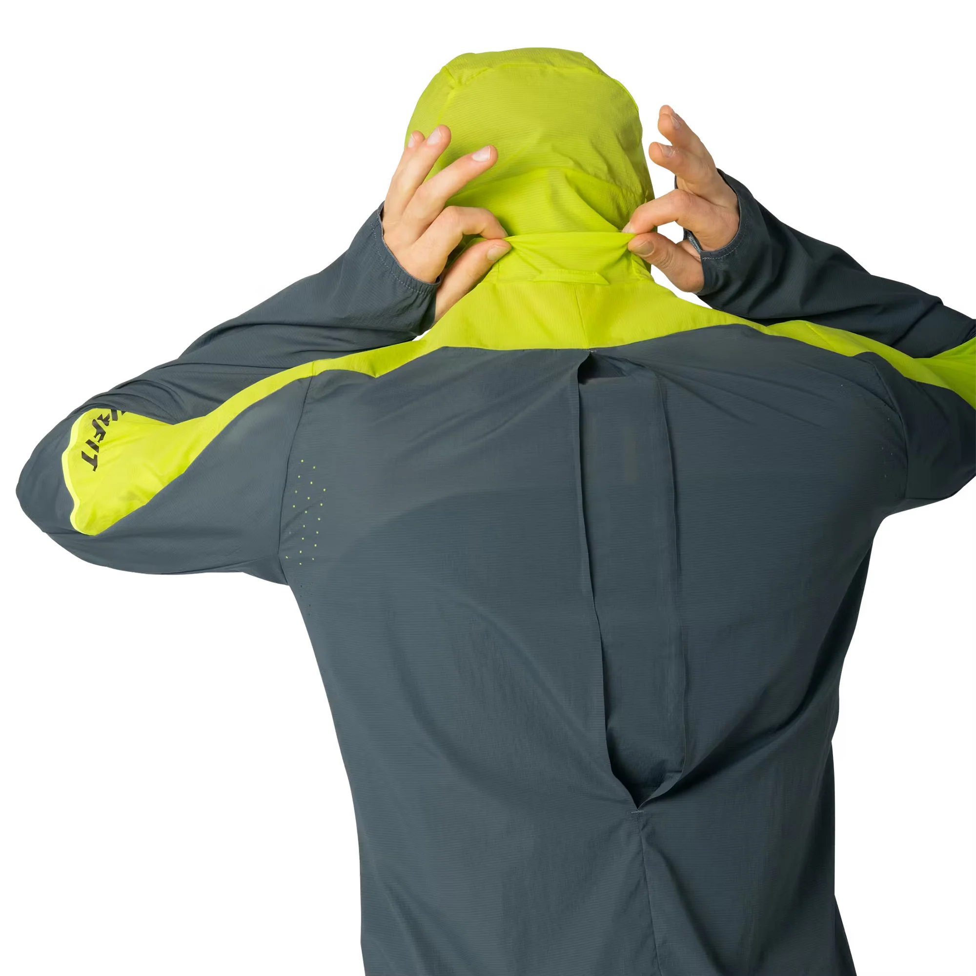 Men's Alpine Wind Jacket - Yellow / Grey - Image 3