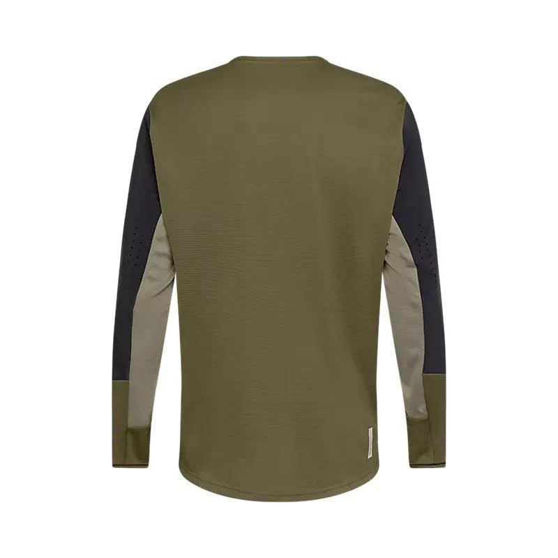 Men's Defend Long-Sleeve Jersey - Green - Image 2