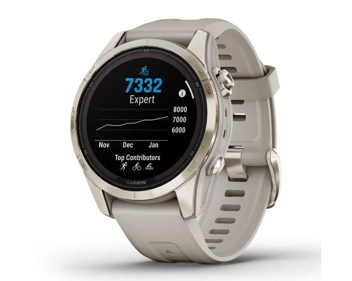 Fēnix® 7S Pro – Sapphire Solar Edition Watch - Cream Gold - Image 5