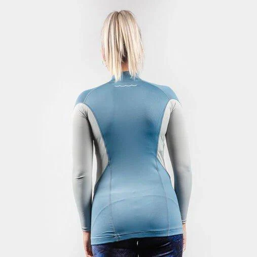Women's UV Protection Rashvest - Blue / Grey - Image 2