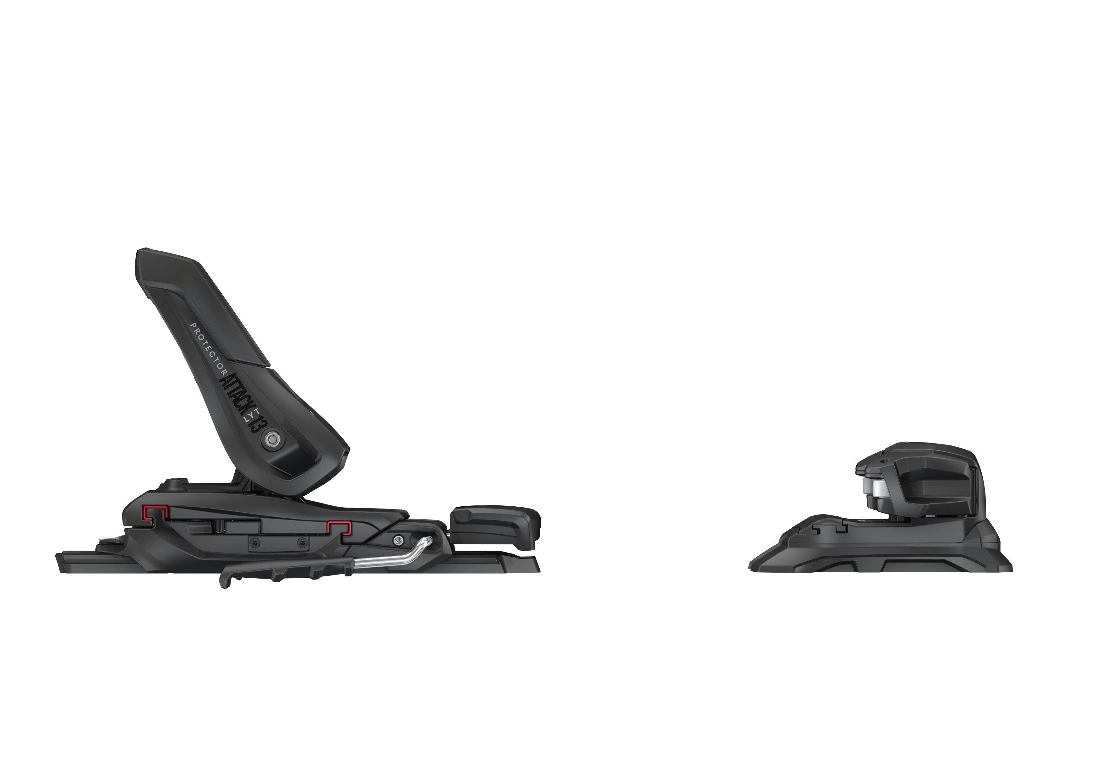 Protector Attack Lyt 13 Ski Bindings with 95mm Brakes - Black - Image 4