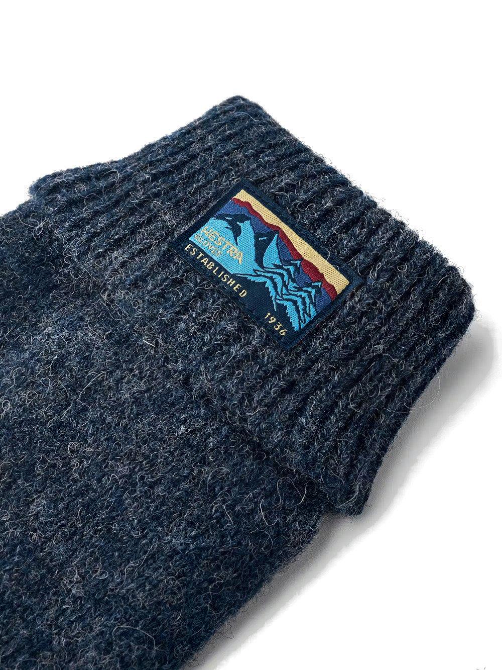 Unisex Raggwool Gloves - Navy - Image 3