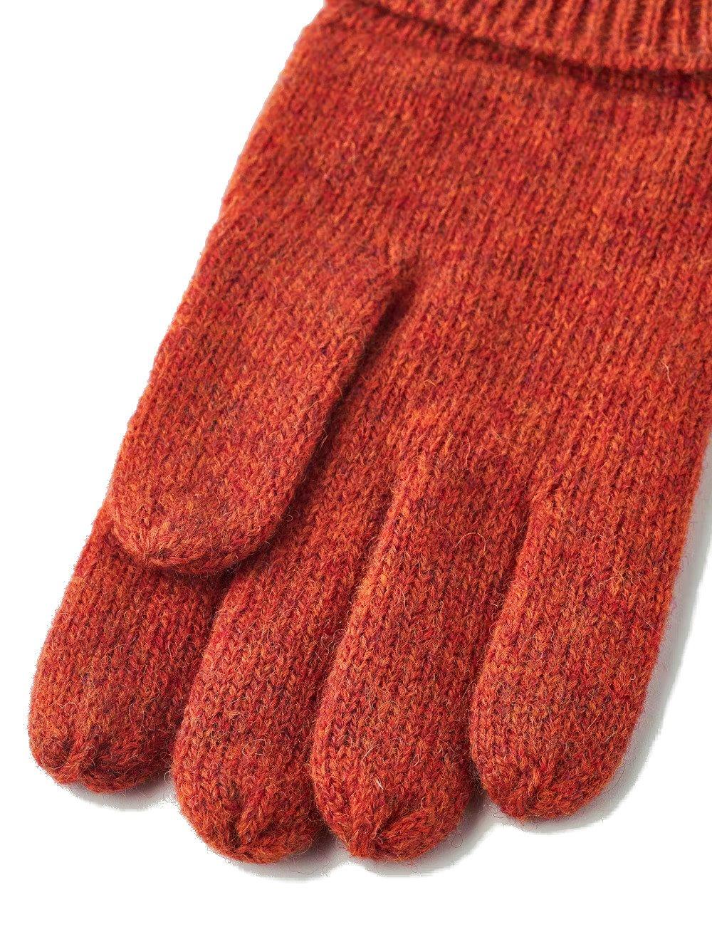 Unisex Raggwool Gloves - Red - Image 2