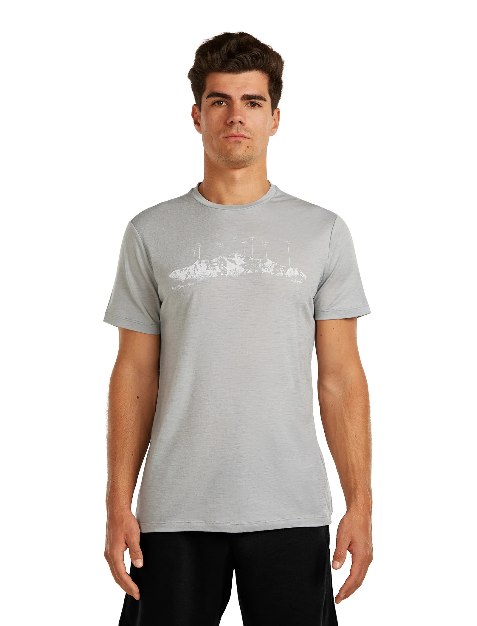 Men's 150 Tech Lite T-Shirt - The Peaks / Grey - Image 2