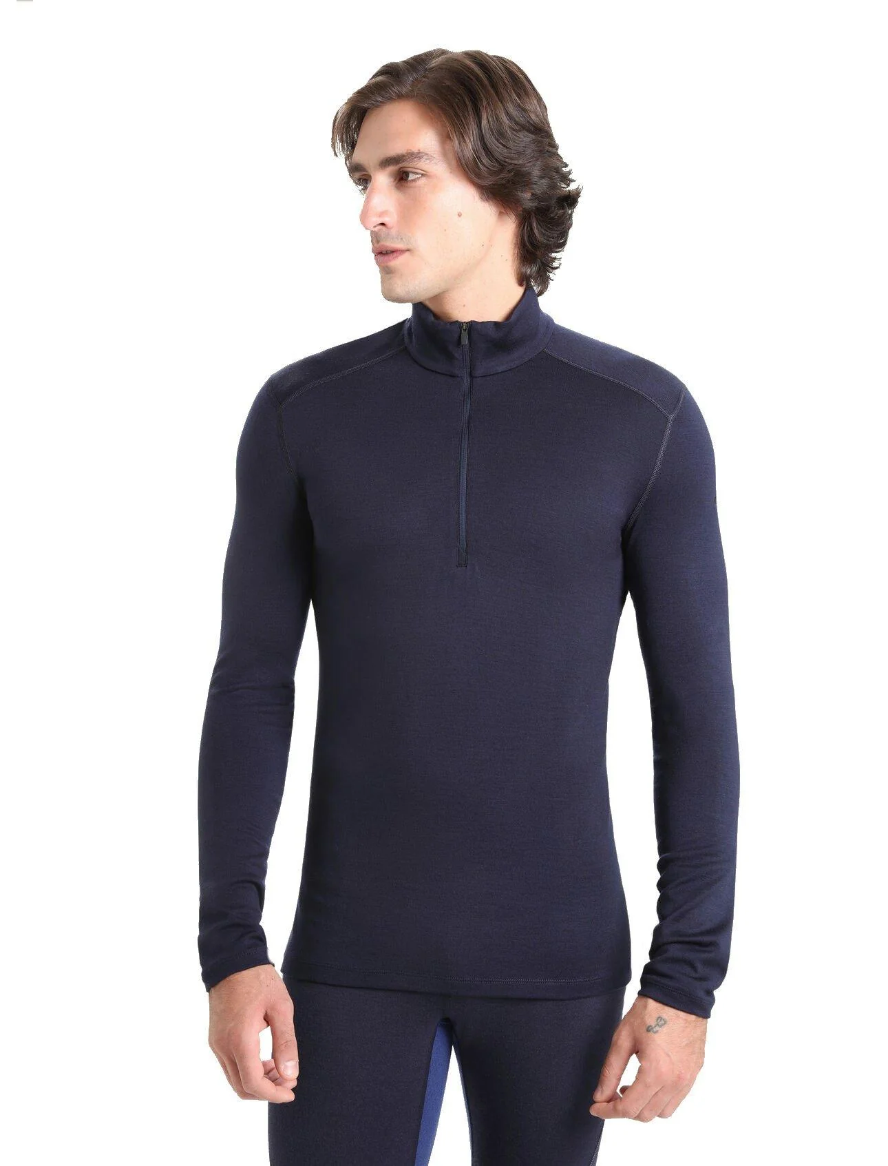 Men's Merino 260 Half Zip Thermal Top - Blue - Image 2