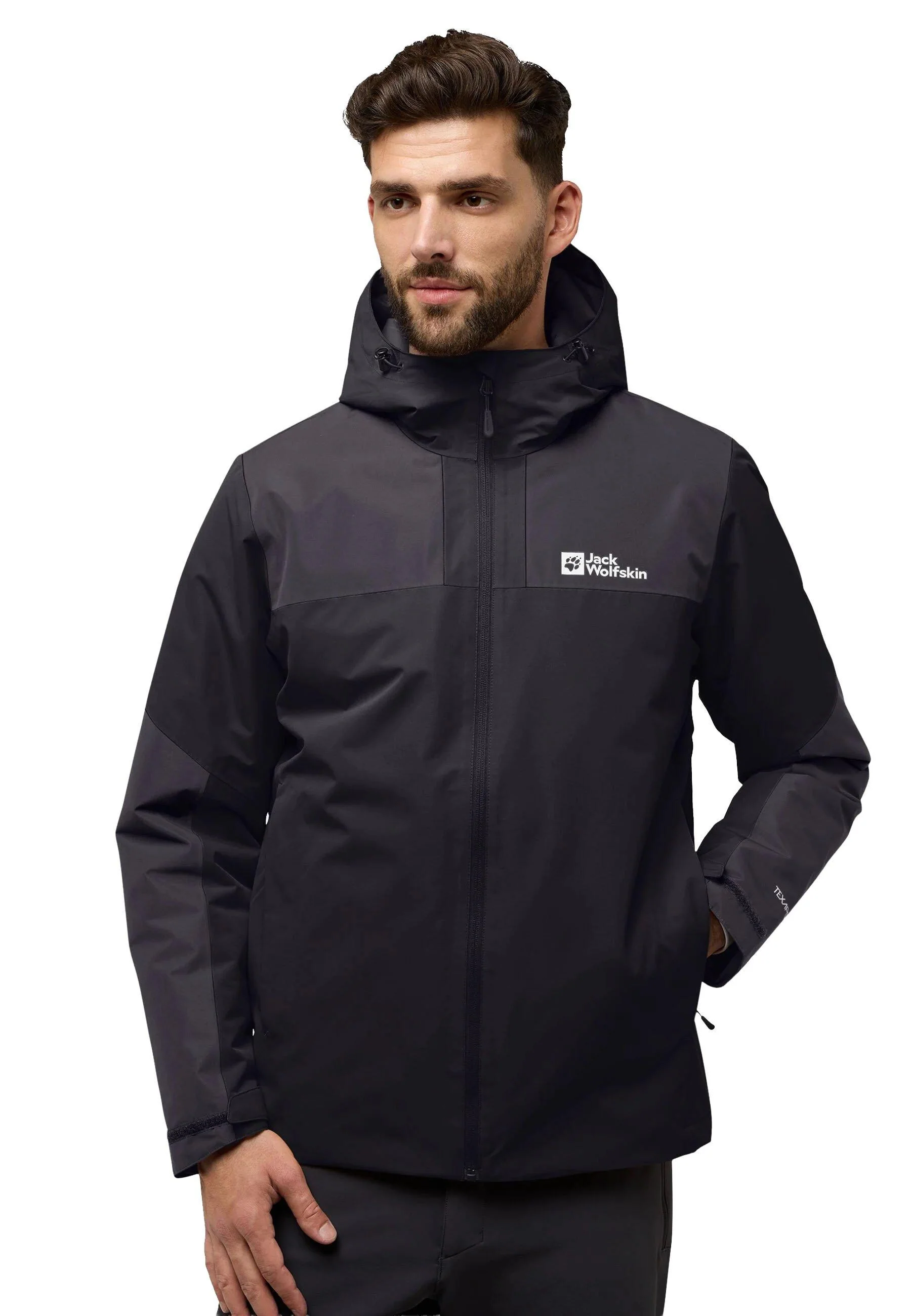 Men's Jasper Insulated Waterproof Jacket - Black - Image 5