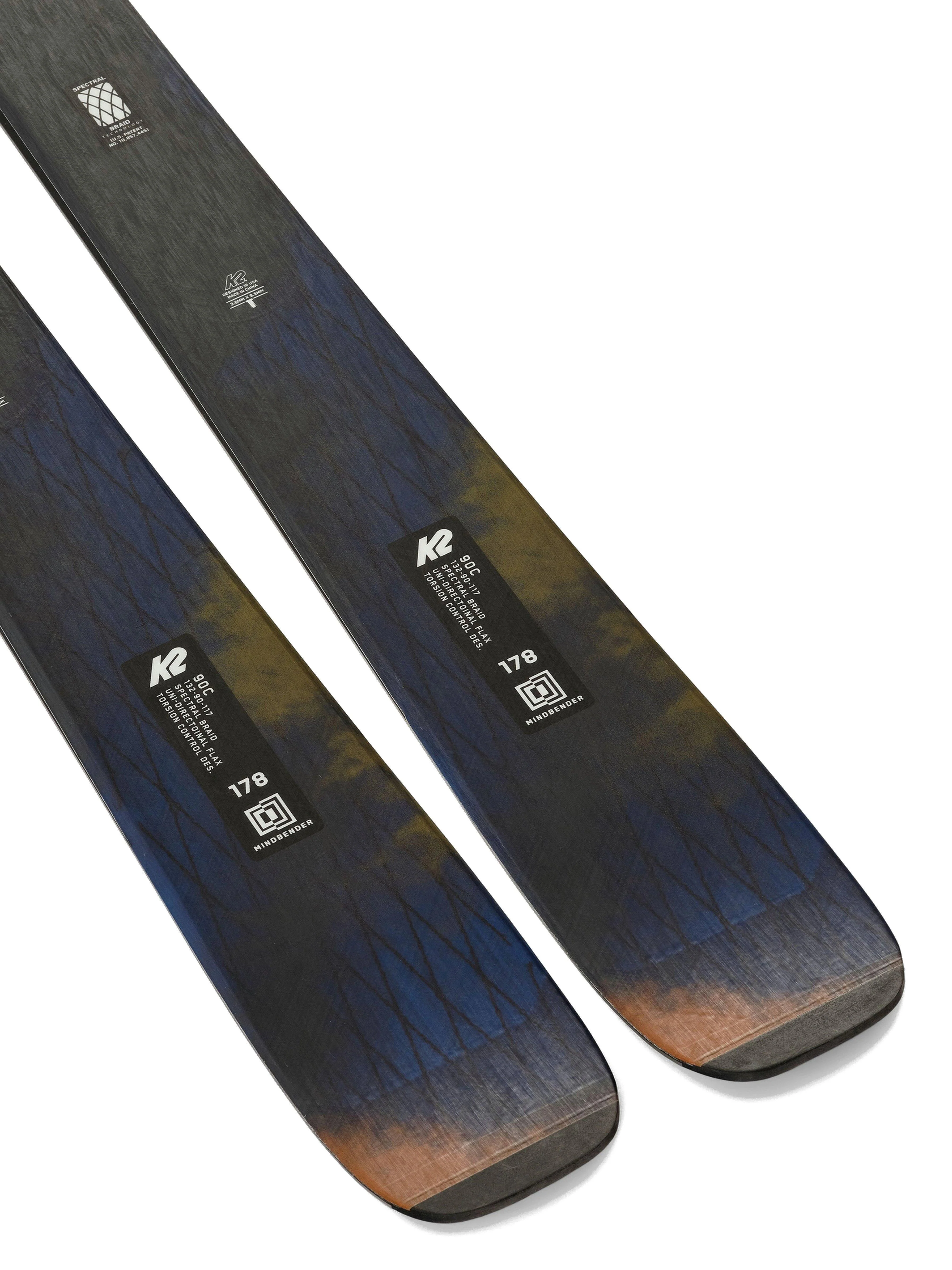 Men's Mindbender 90C Skis - Skis Only - Grey - Image 5
