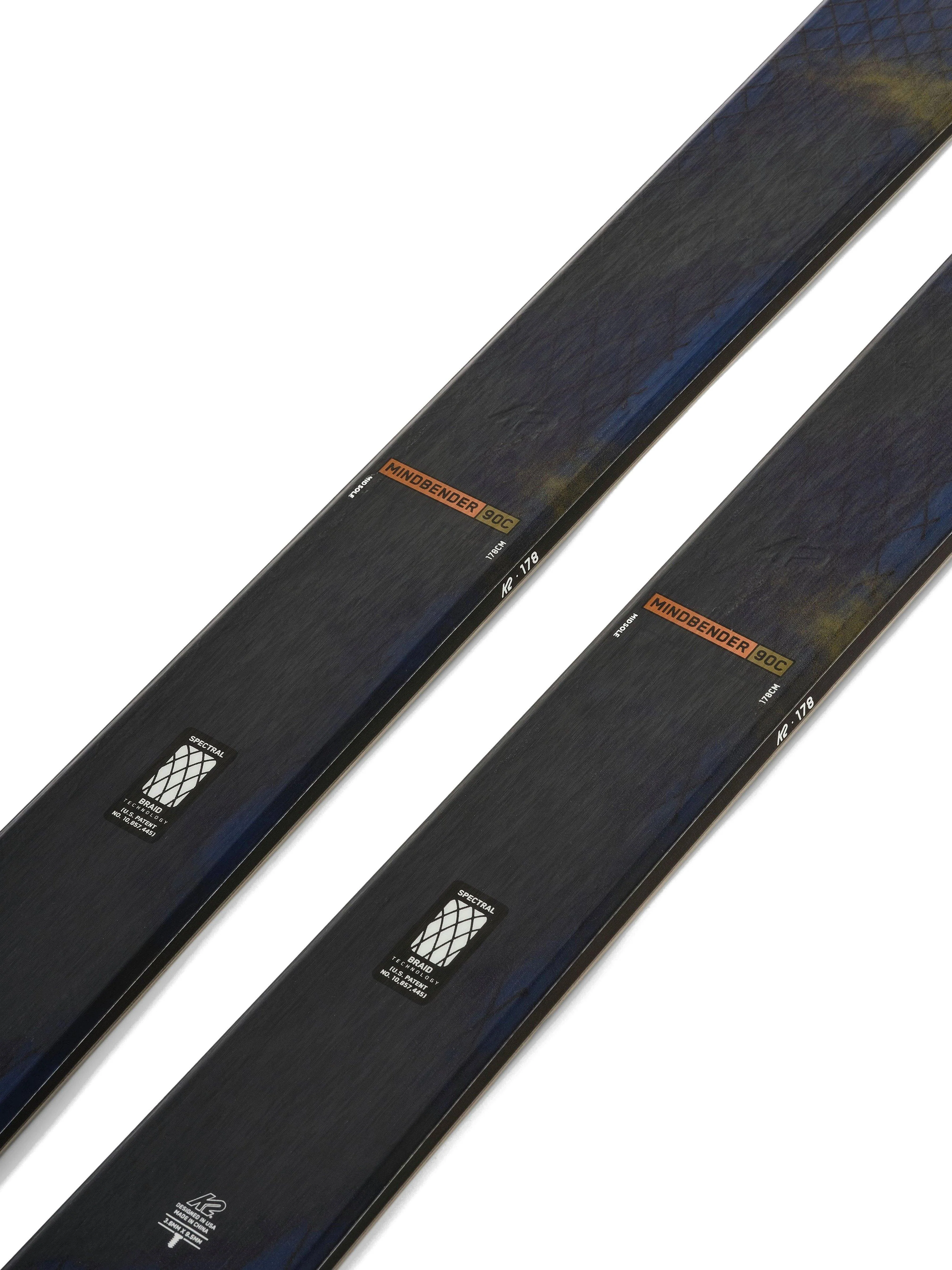 Men's Mindbender 90C Skis - Skis Only - Grey - Image 6