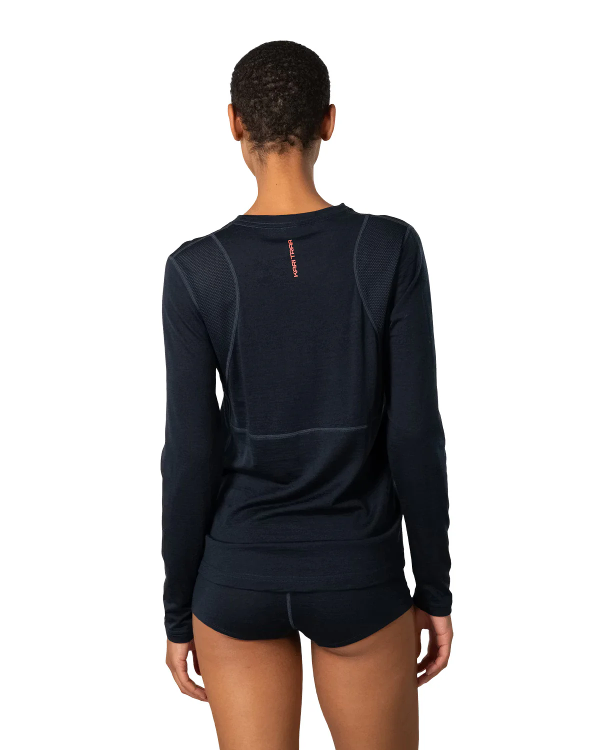Women's Embla Wool Long-Sleeve Base Layer Top - Navy - Image 4