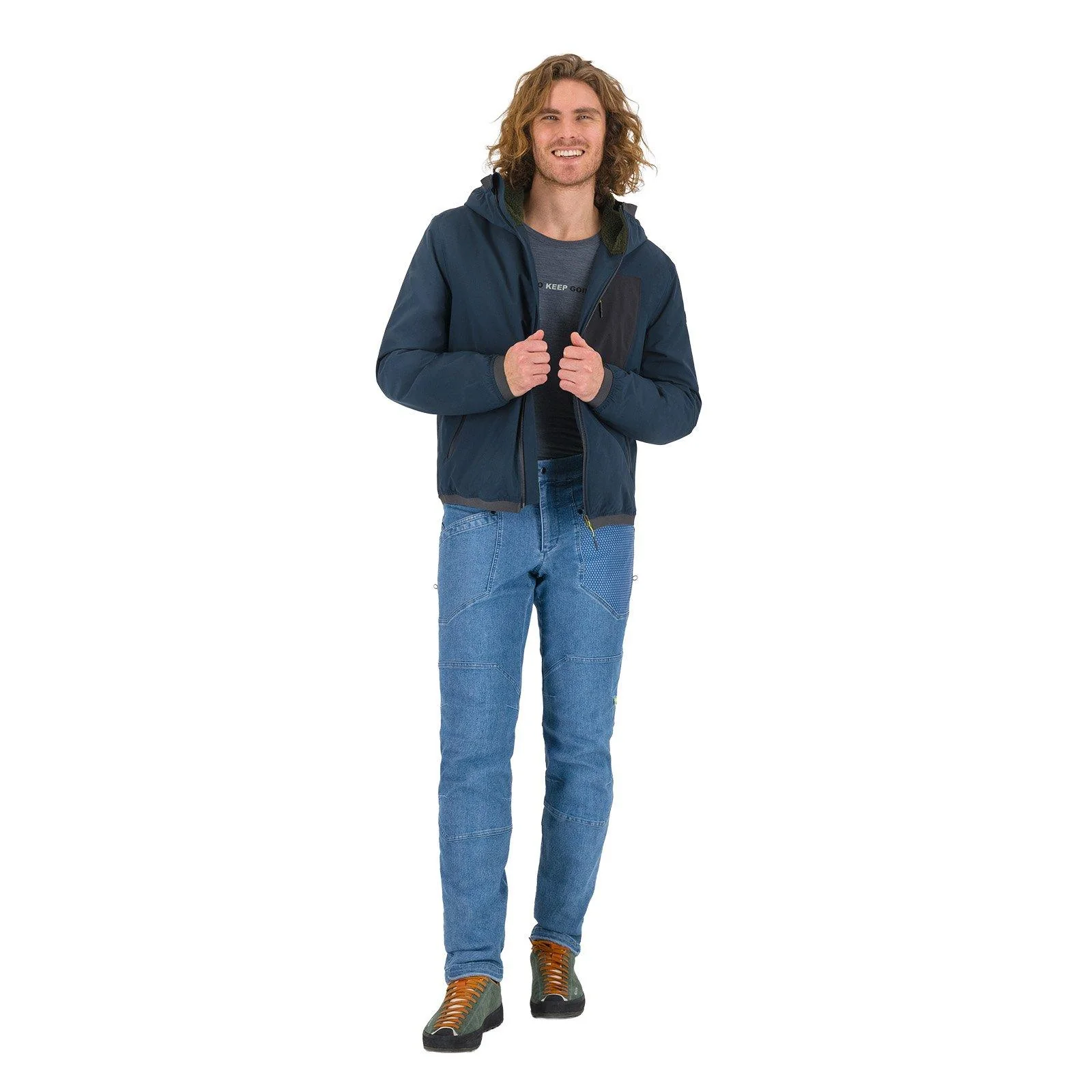 Men's Falier Jacket - Navy / Grey - Image 3