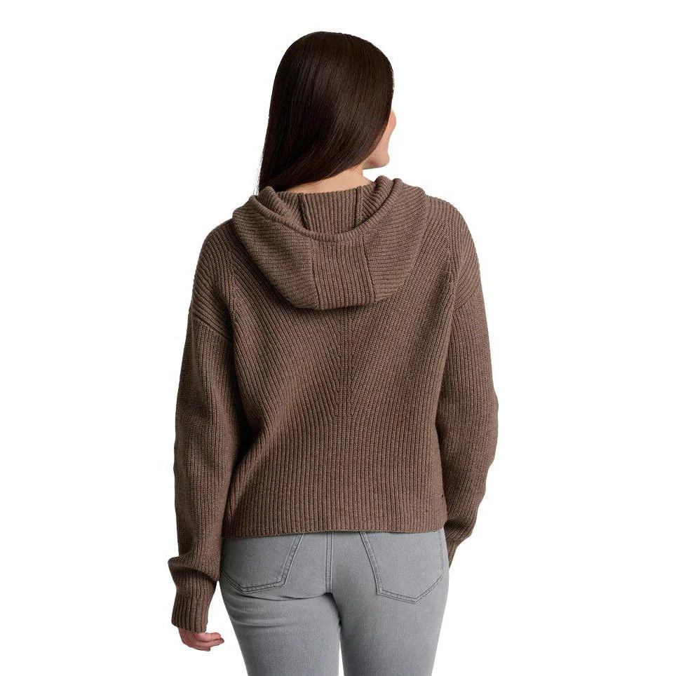 Women's Fireside Hoody Sweater - Brown - Image 2
