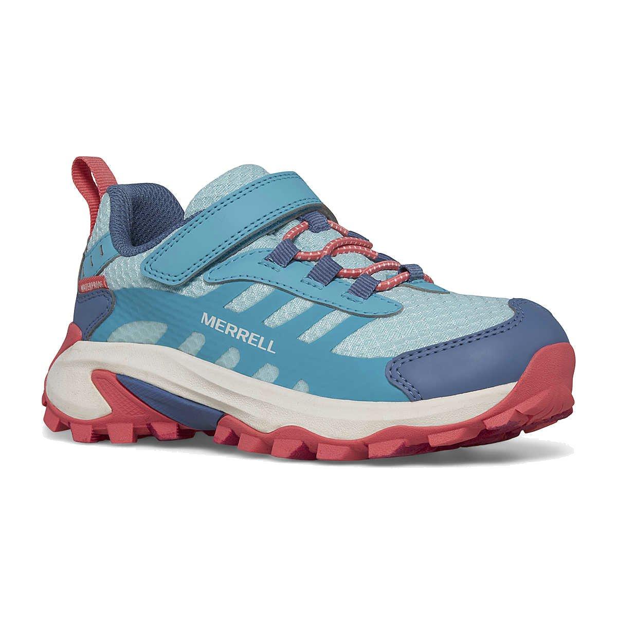 Kids' Moab Speed 2 Low A/C Waterproof Shoes - Blue - Image 3