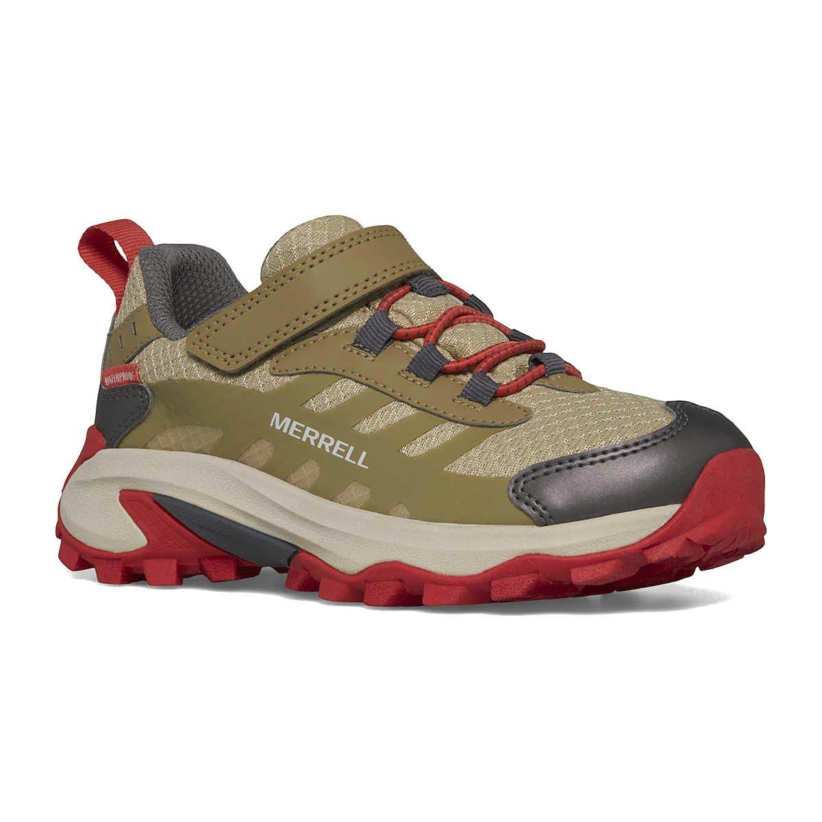 Kids' Moab Speed 2 Low A/C Waterproof Shoes - Red - Image 3