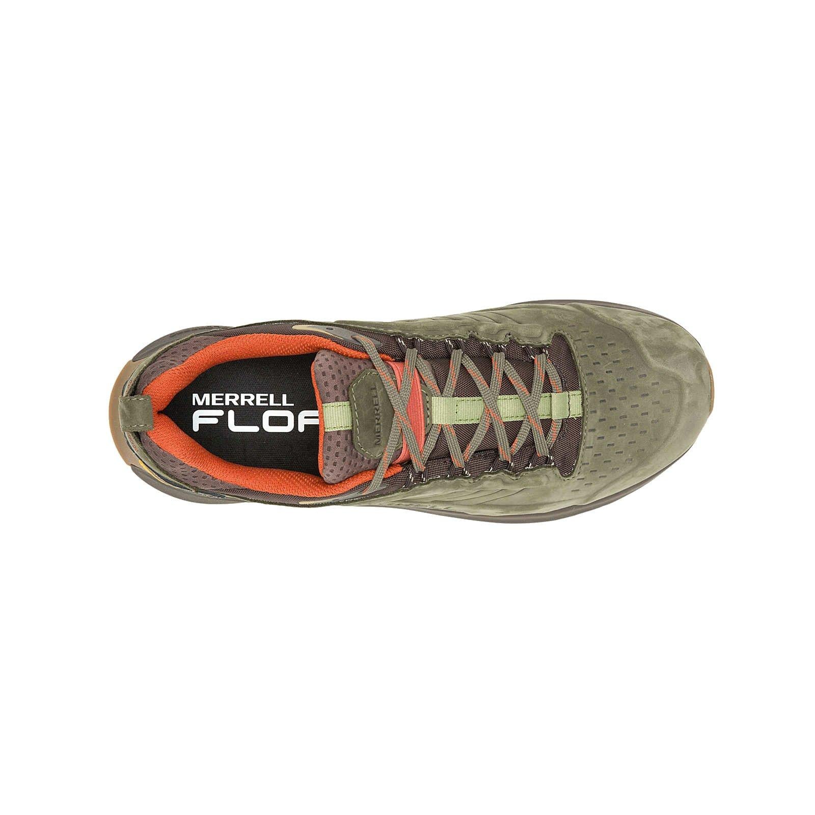 Men's Moab Speed 2 Leather Waterproof Hiking Shoes - Green - Image 5