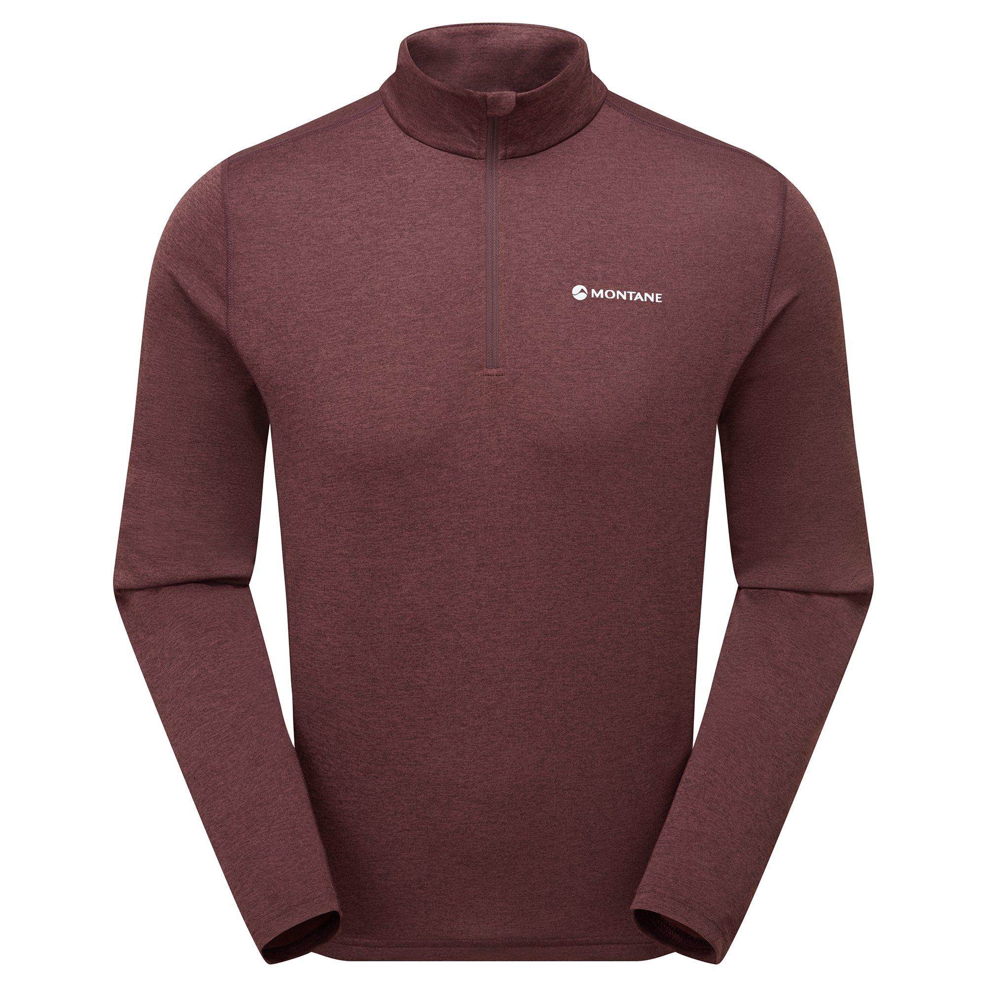 Men's Dart Zip Neck T-Shirt - Red