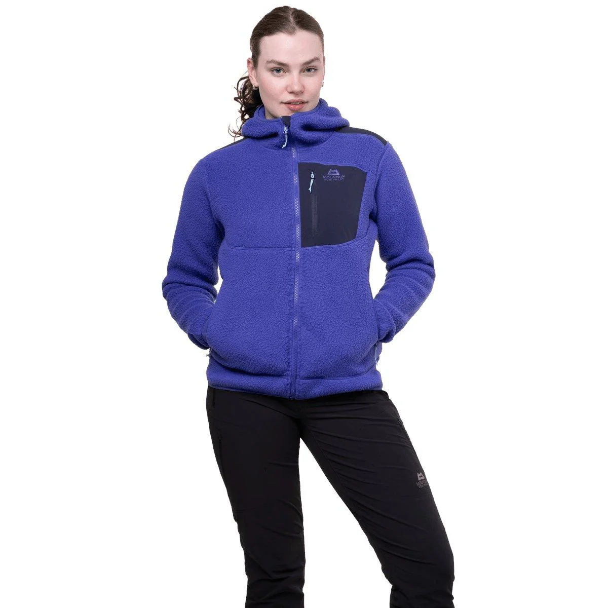 Women's Highpile Hooded Jacket - Purple - Image 2