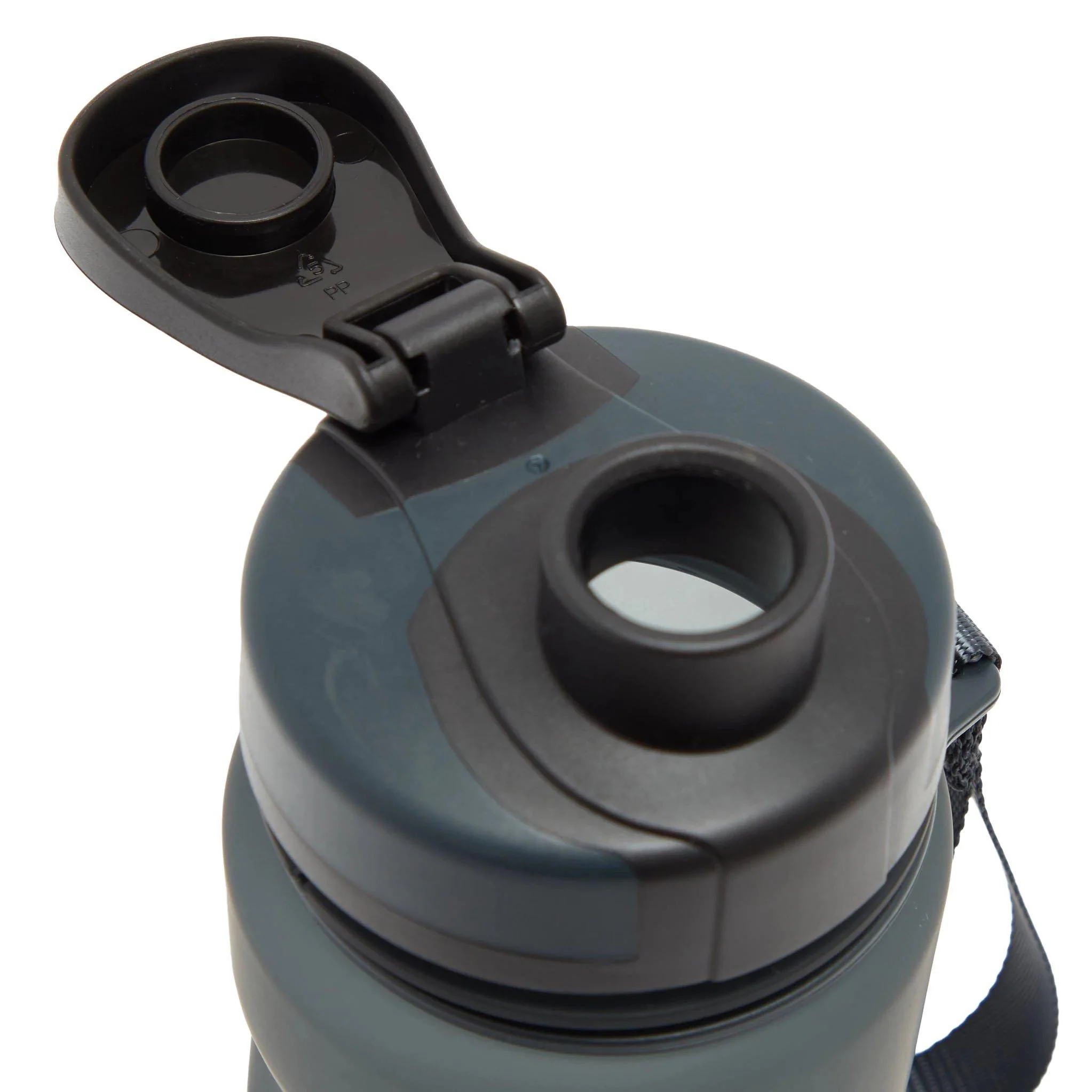 Flip Lid Bottle 600ml - Grey - Image 2