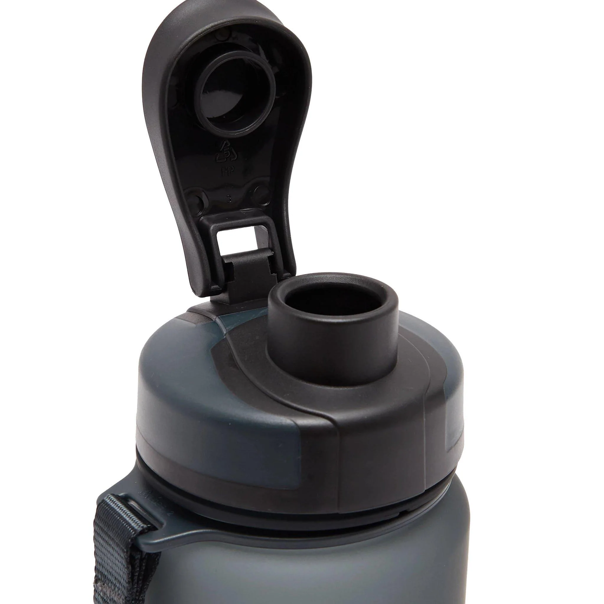 Flip Lid Bottle 600ml - Grey - Image 3