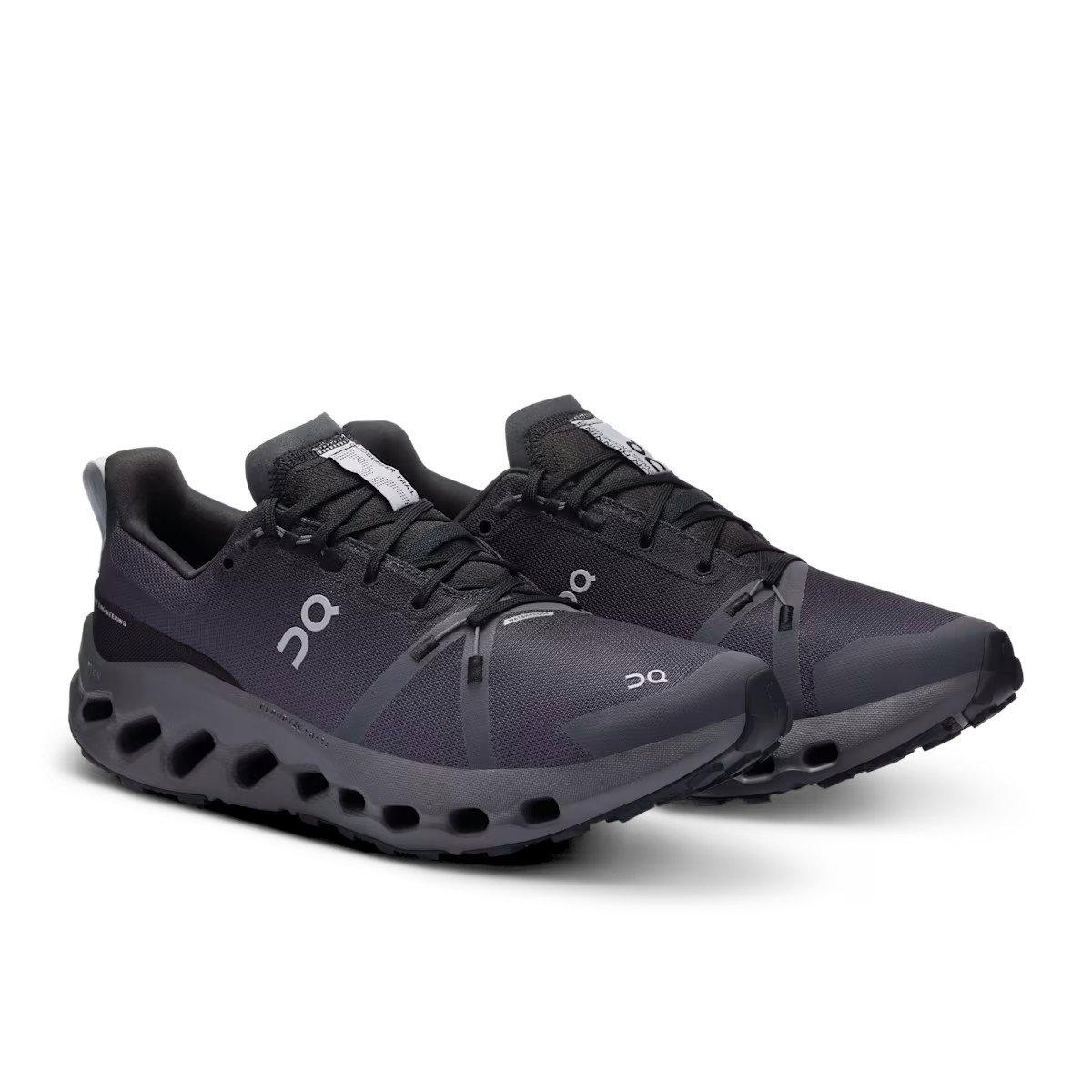 Men's Cloudsurfer Trail Waterproof Shoes - Black - Image 5