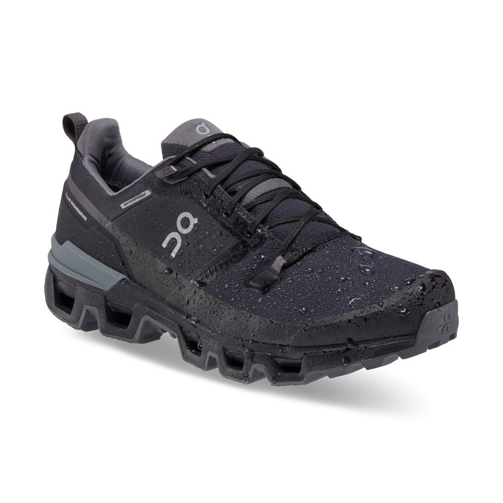 Men's Cloudwander Waterproof Hiking Shoes - Black - Image 2