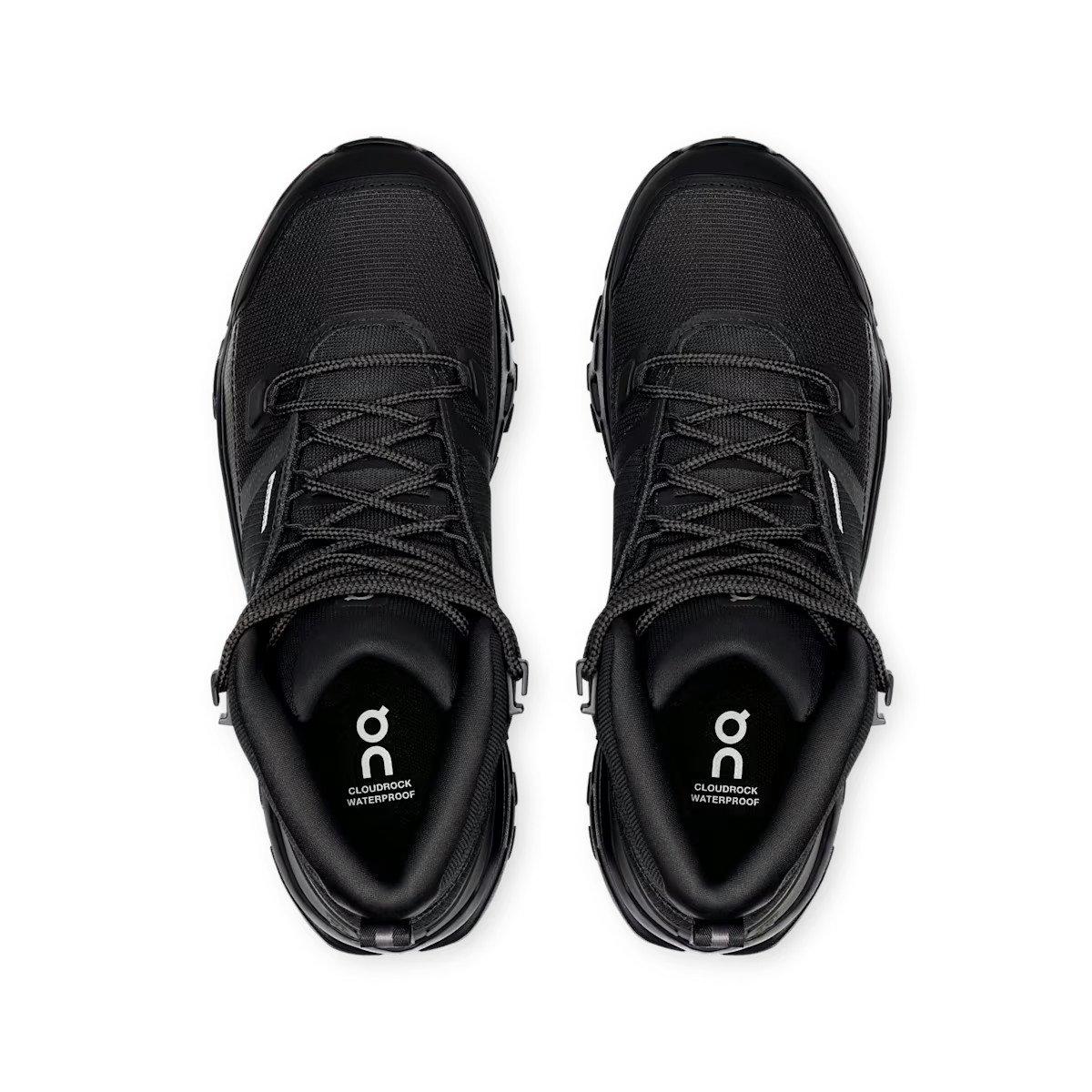 Women's Cloudrock Mid Waterproof Hiking Boots - Black - Image 2