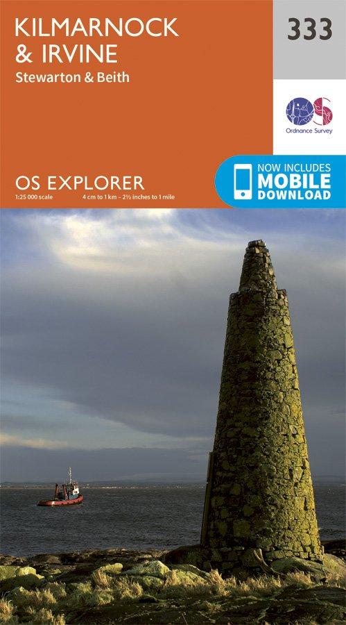 Explorer 333 1:25000 Kilmarnock & Irvine, East Ayrshire