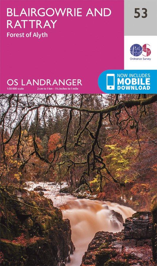 Landranger 53 1:50000 Blairgowrie & Forest of Alyth