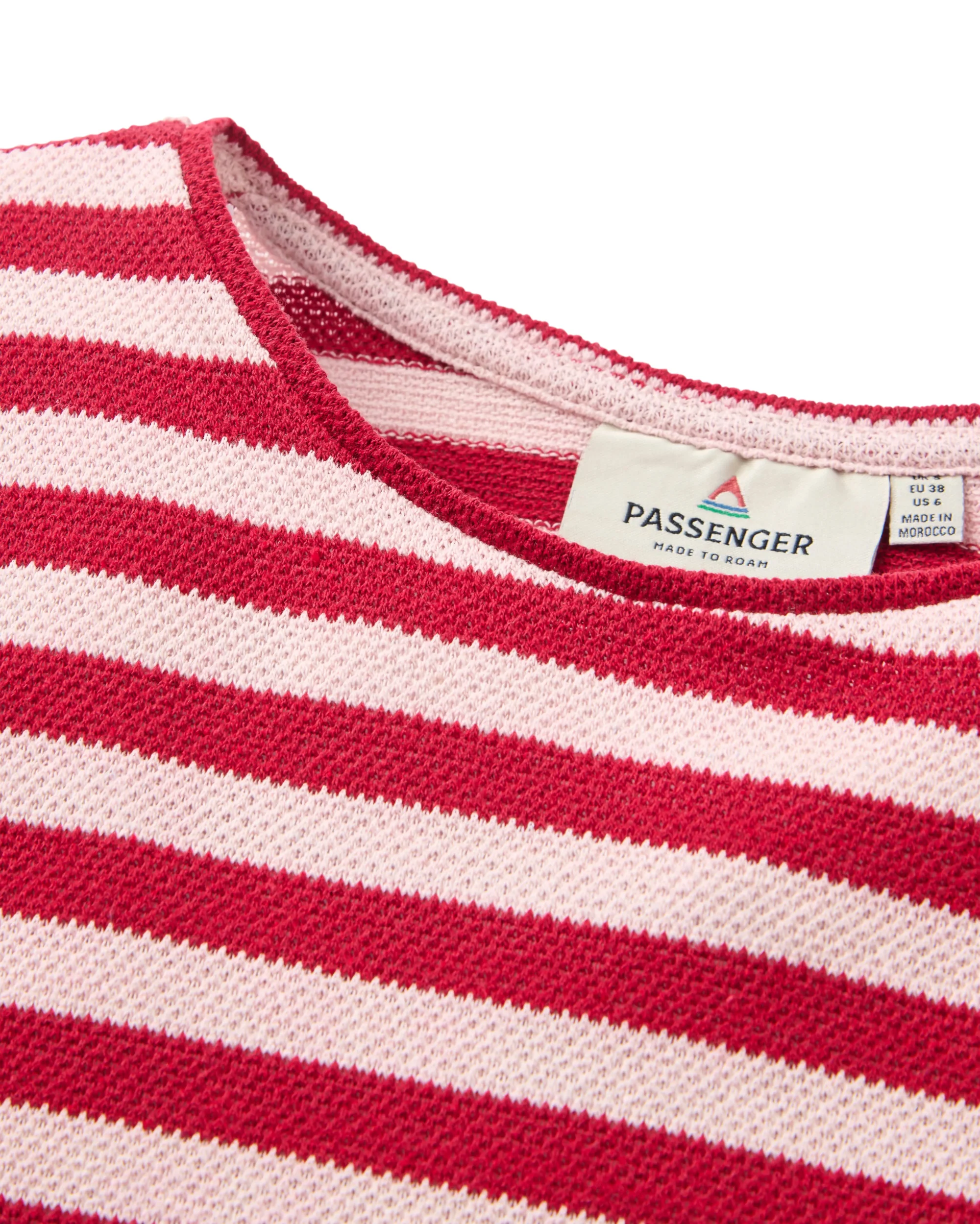 Women's Panorama Striped Long-Sleeve T-Shirt - Red / White - Image 2