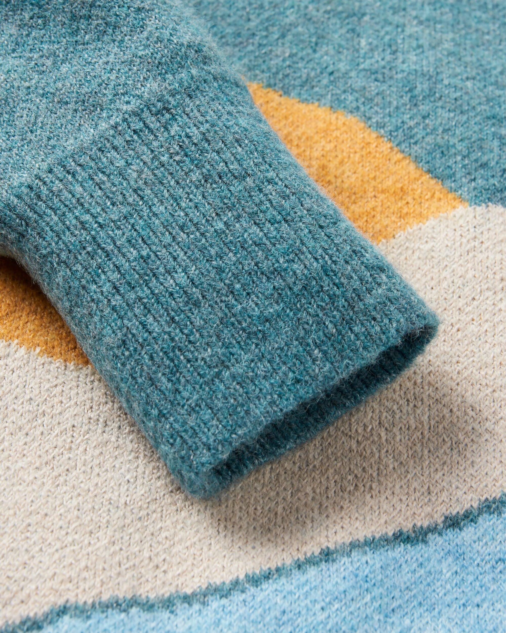 Women's Vista Knitted Jumper - Light Blue - Image 4