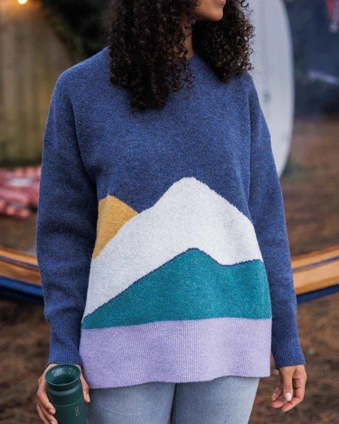 Passenger Women's Vista Knitted Jumper - Dark Denim - Image 3