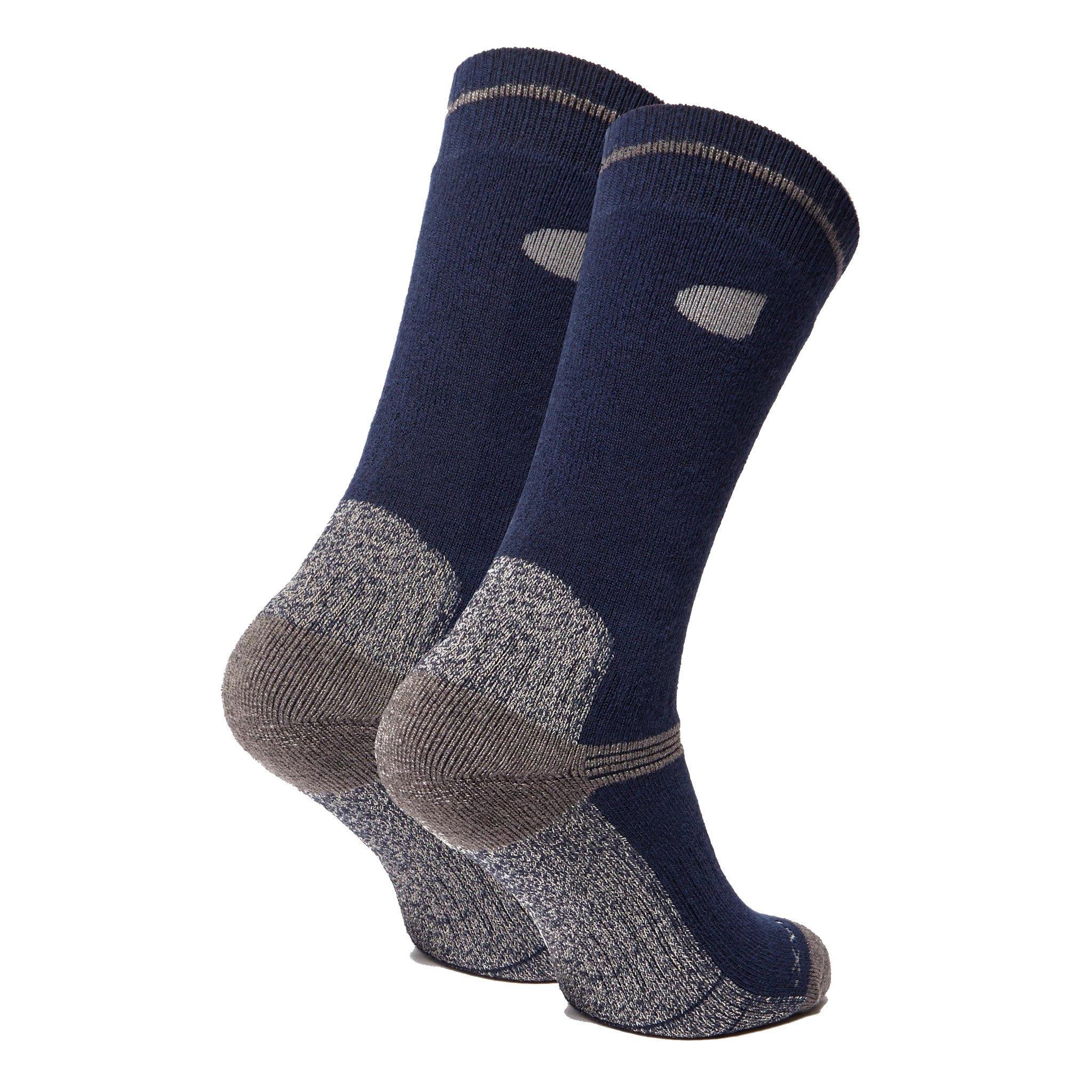 Men's Midweight Outdoor Socks 2 Pack - Navy - Image 2